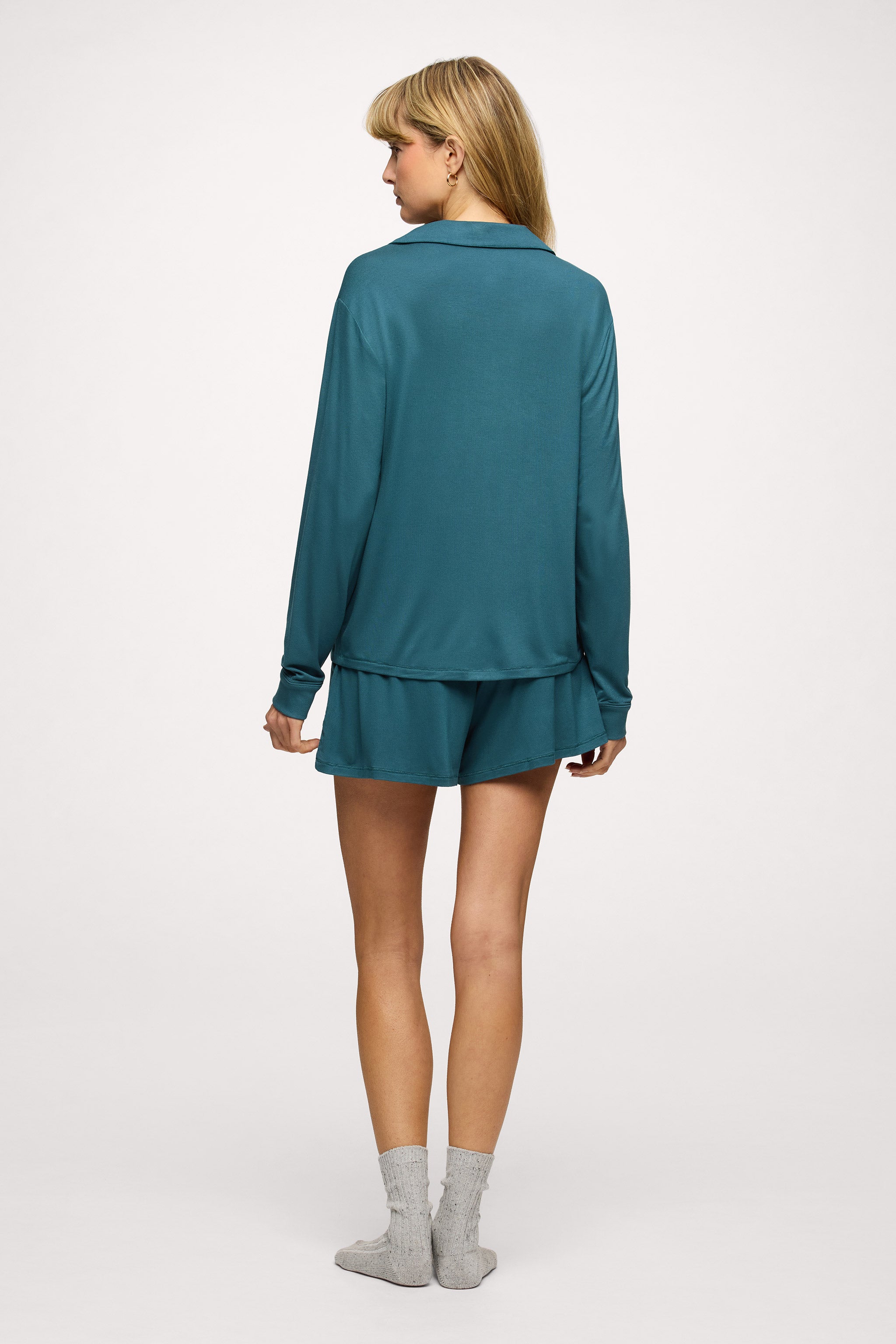 Long Sleeve Button-Up Pajama Shirt