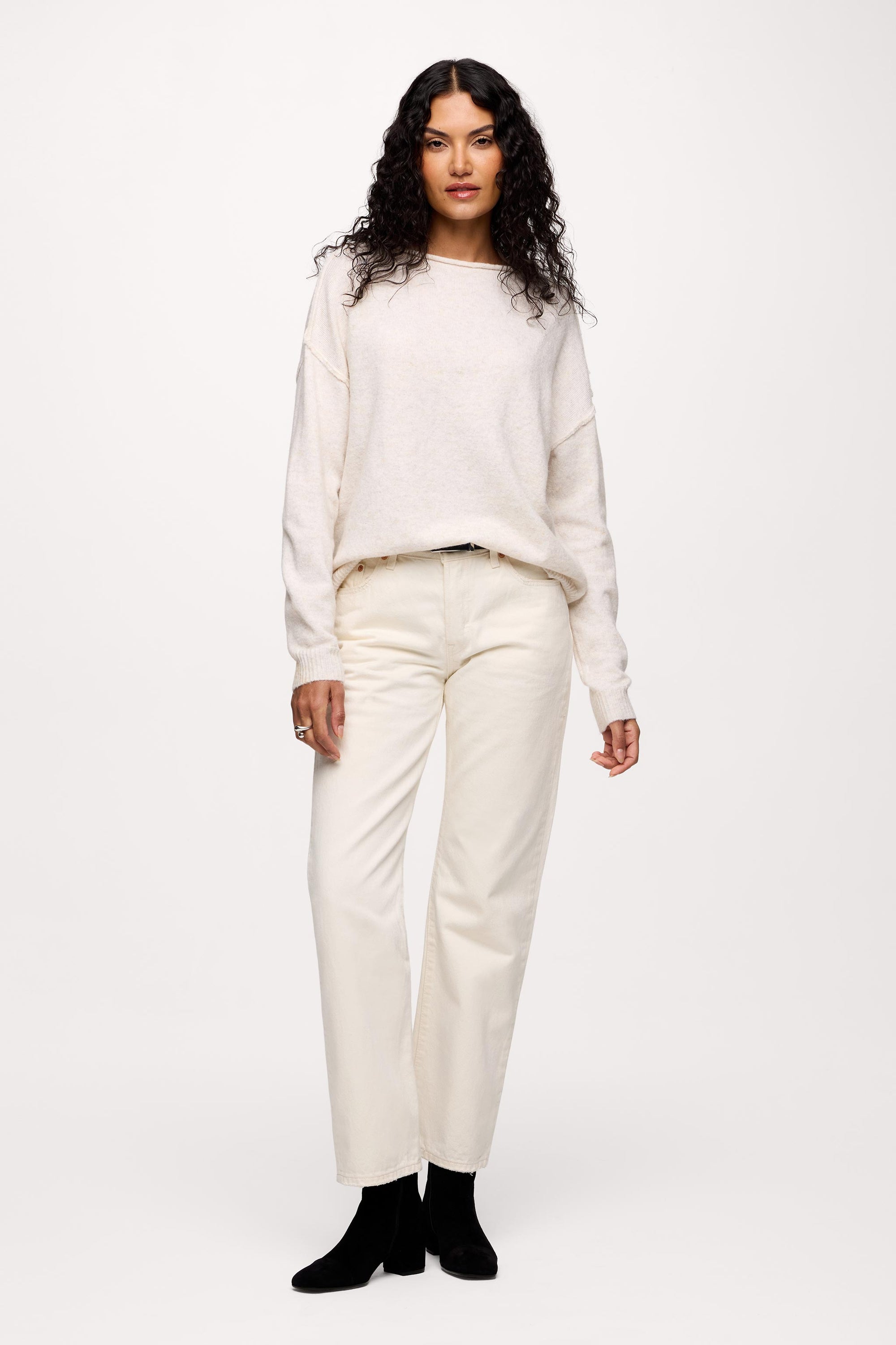 Cozy Knit Mock Neck Sweater
