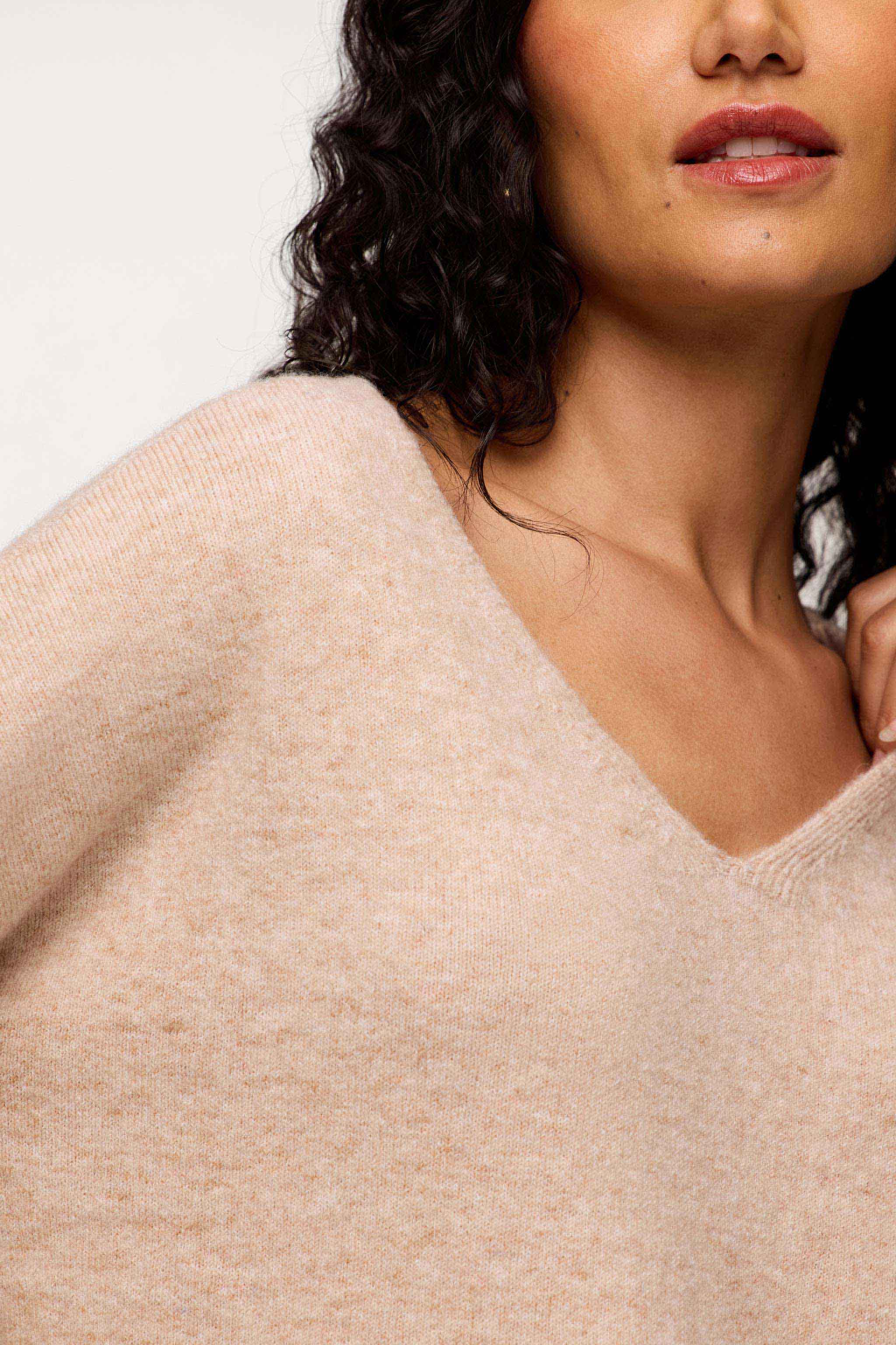 Cozy Knit V-Neck Sweater