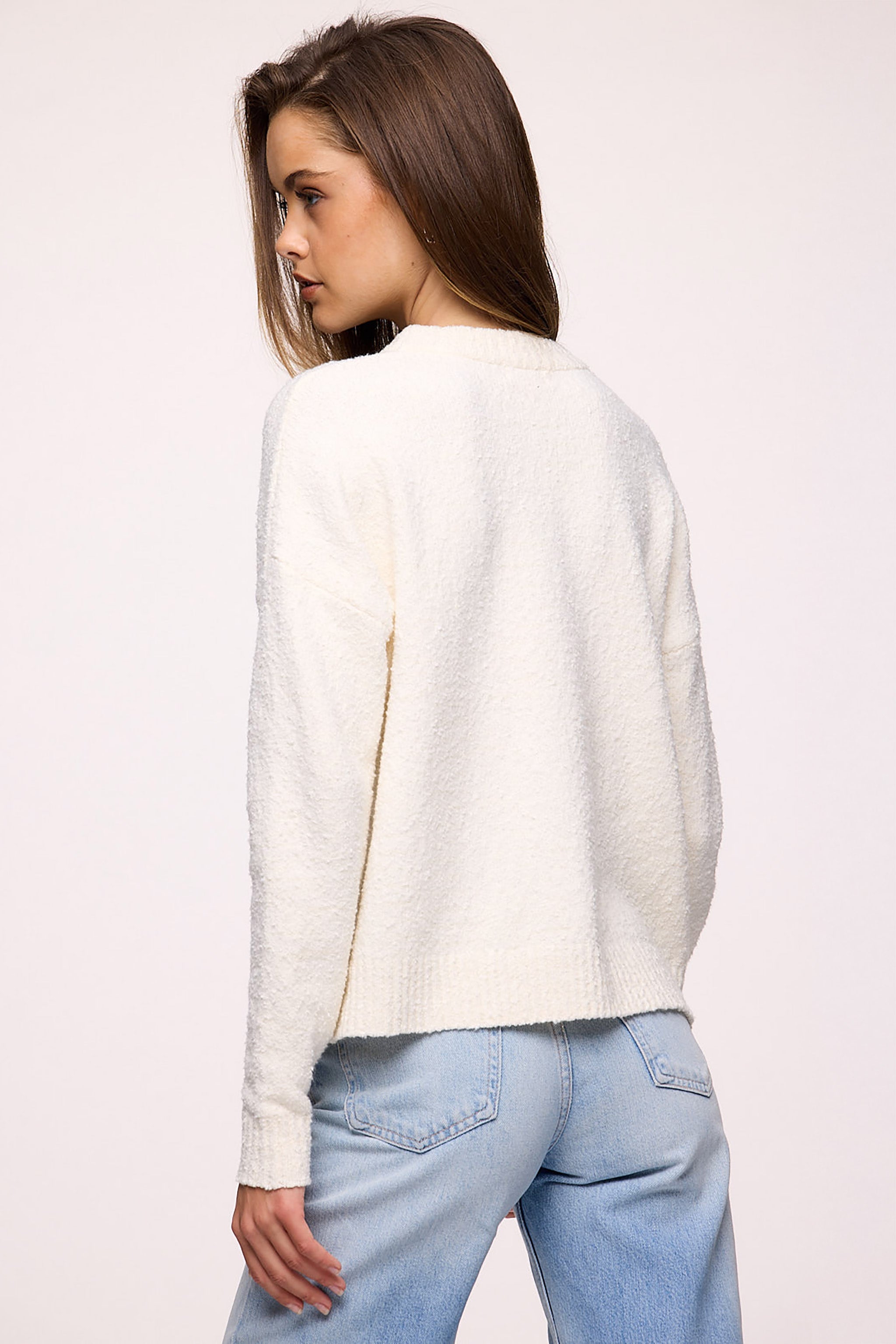Boucle Crewneck Sweater