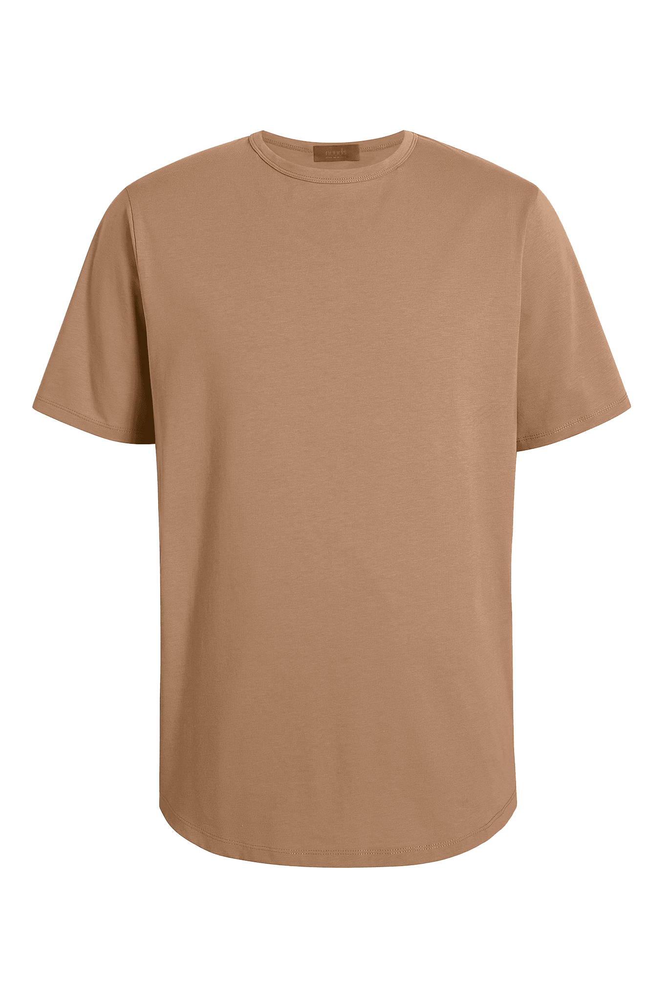 Men's Short Sleeve Curved Hem T-Shirt | Cinnamon