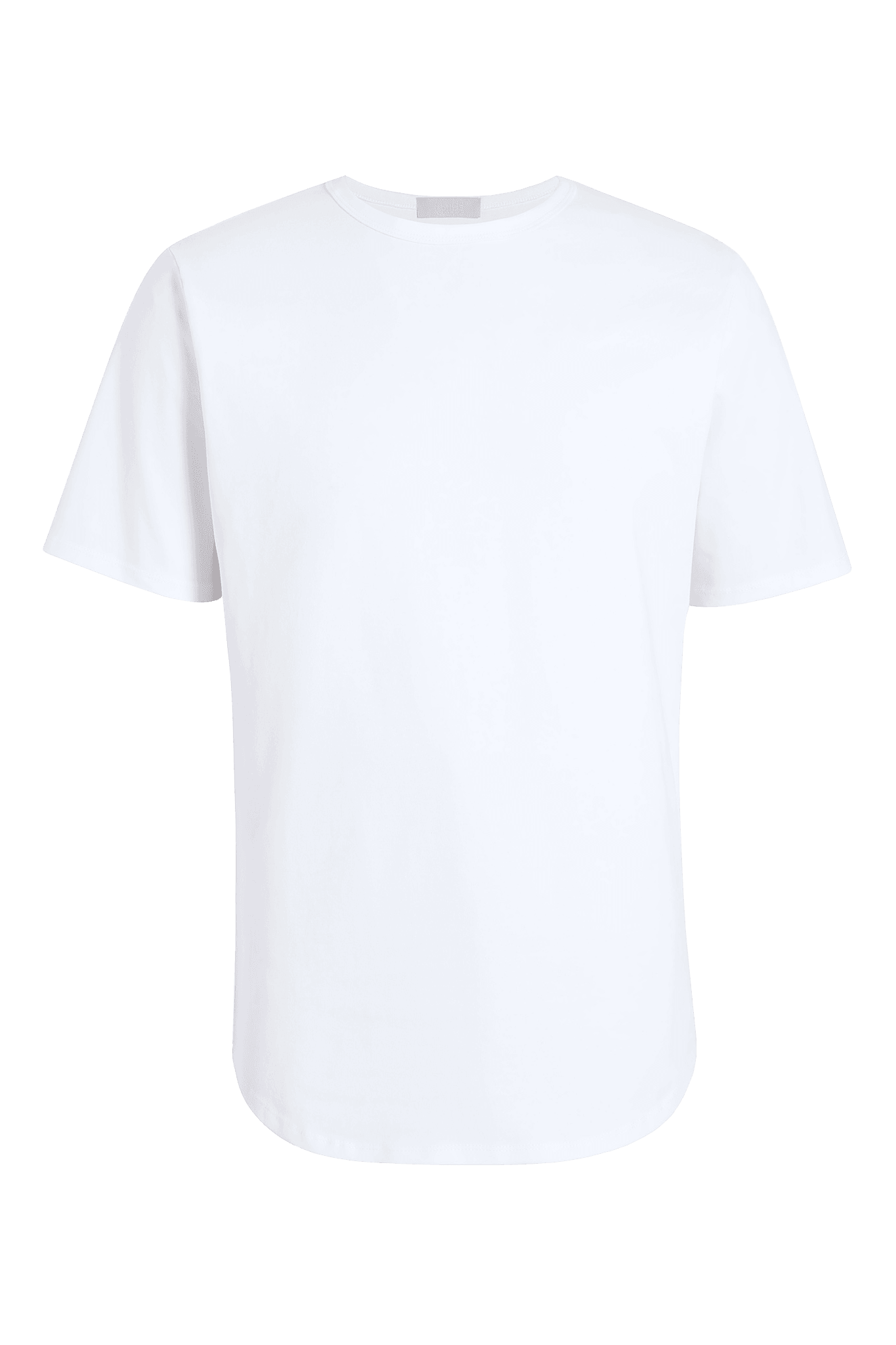 Short Sleeve Curved Hem T-Shirt