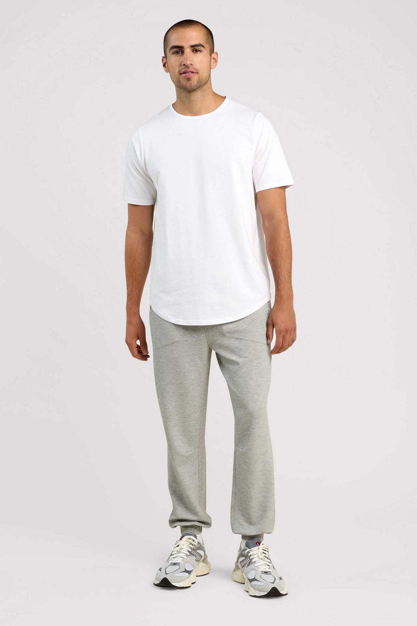 Short Sleeve Curved Hem T-Shirt