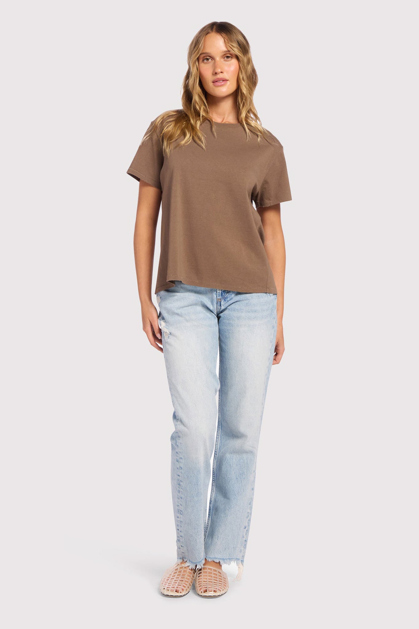 Vintage Cotton Everyday T-Shirt Mocha – nuuds