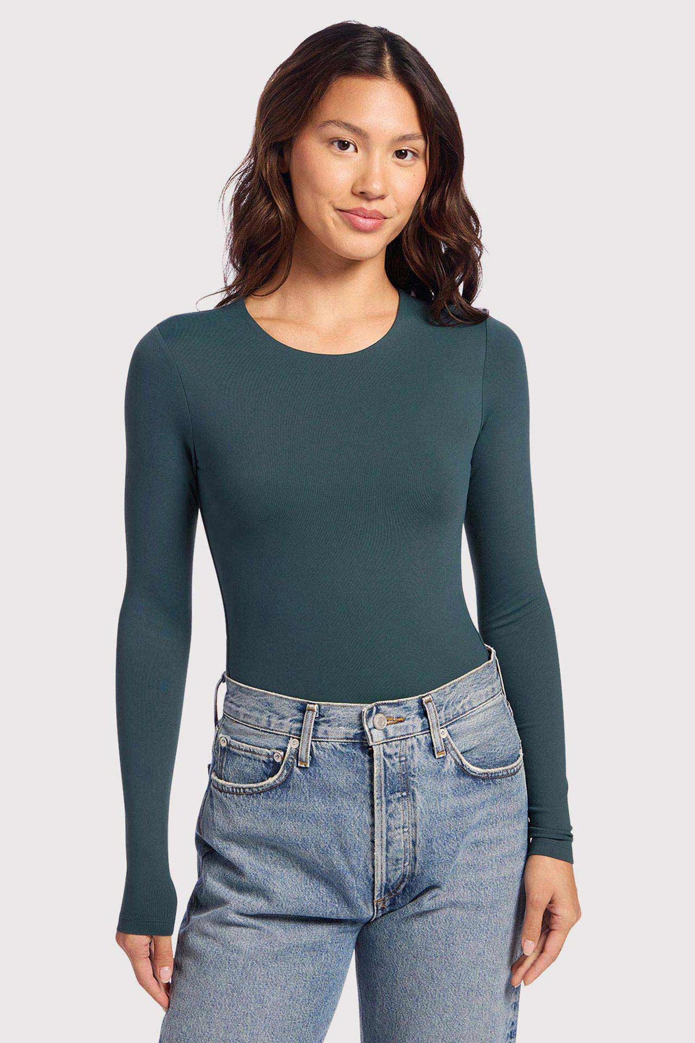 Long Sleeve Crewneck Bodysuit