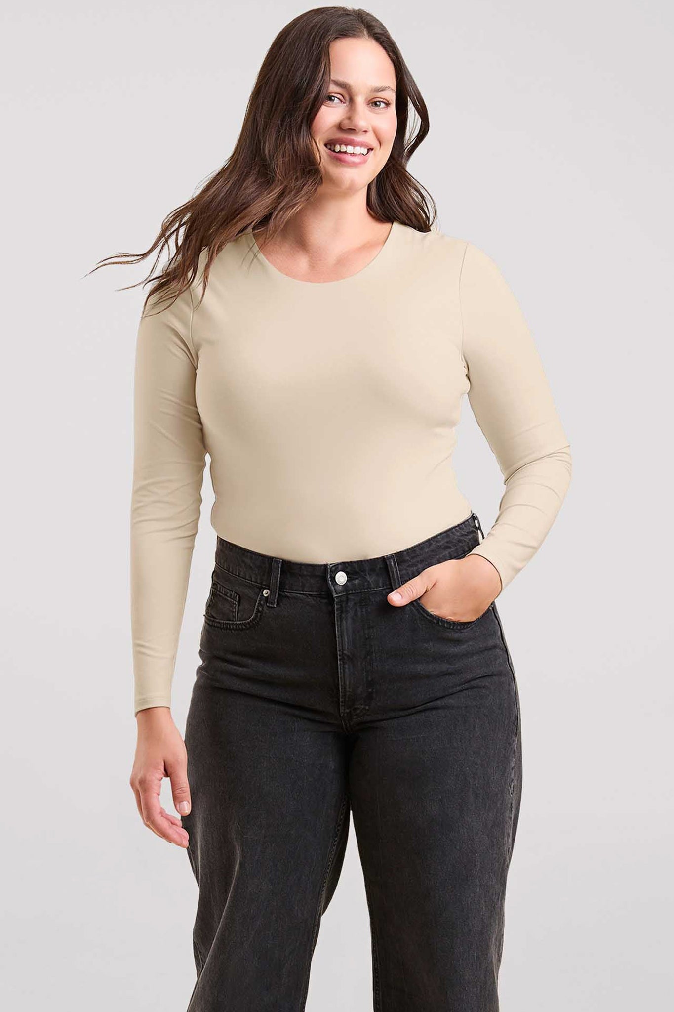 Long Sleeve Crewneck Bodysuit