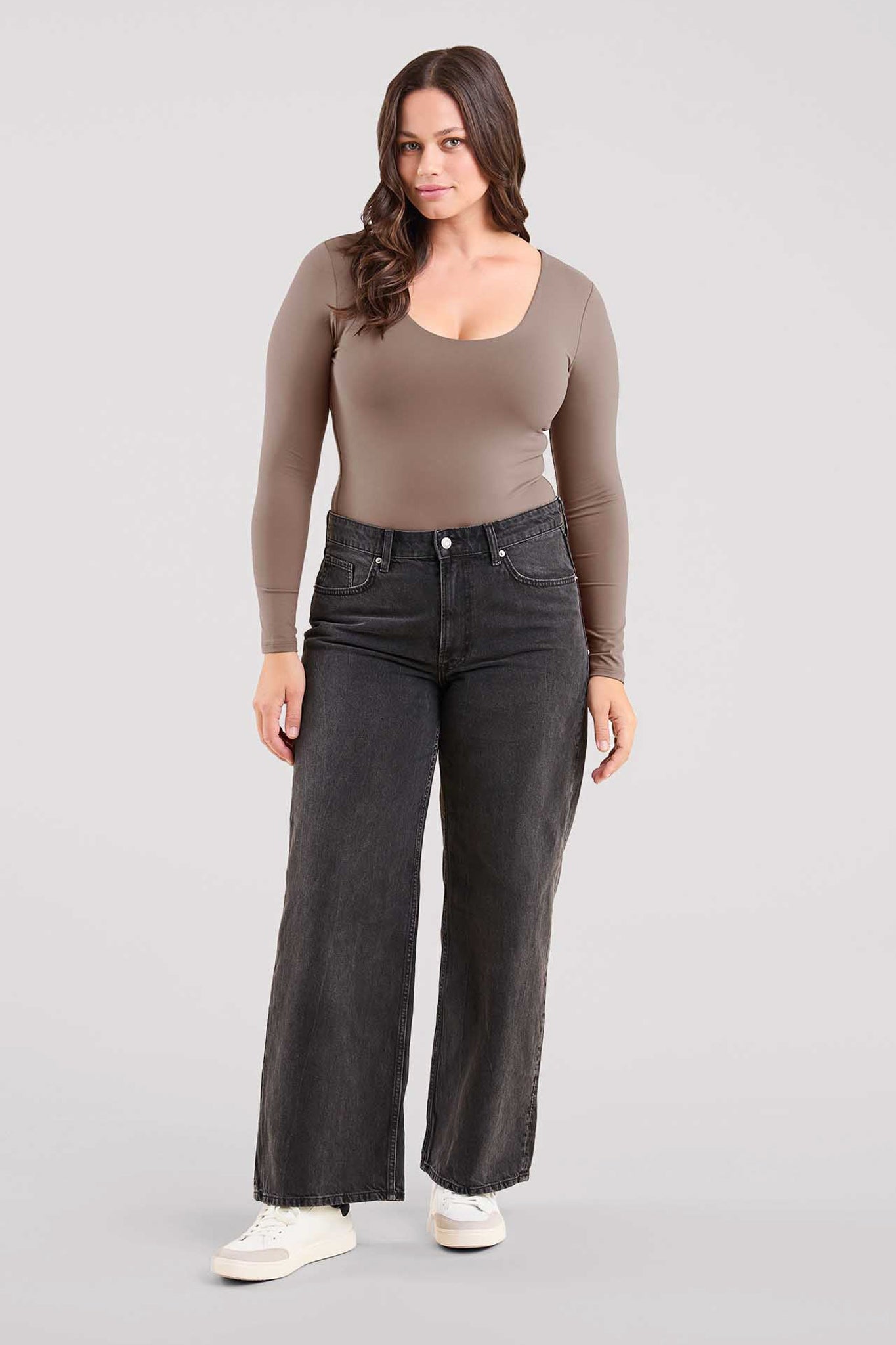 Long Sleeve Scoop Neck Bodysuit