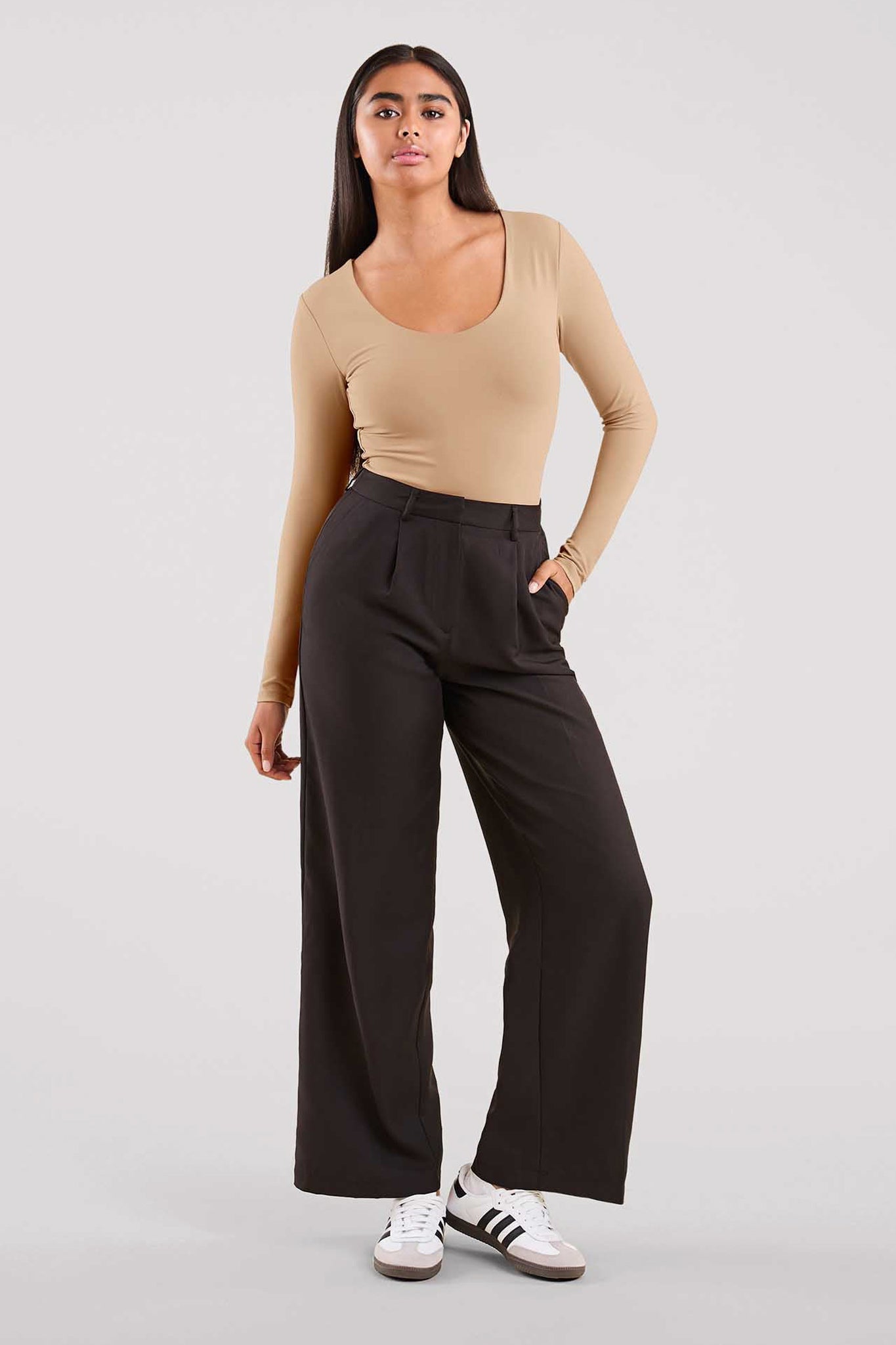 Long Sleeve Scoop Neck Bodysuit