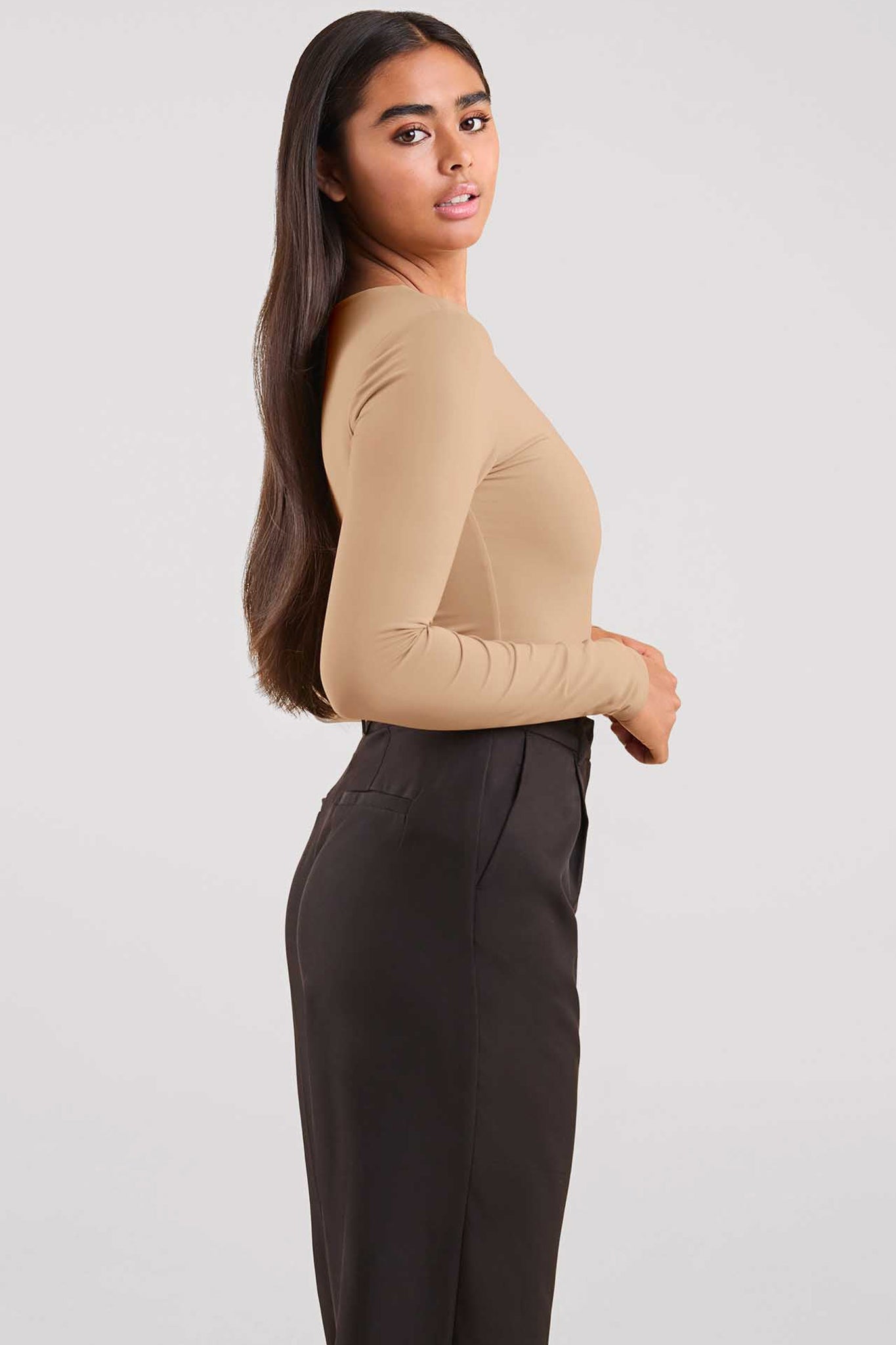 Long Sleeve Scoop Neck Bodysuit