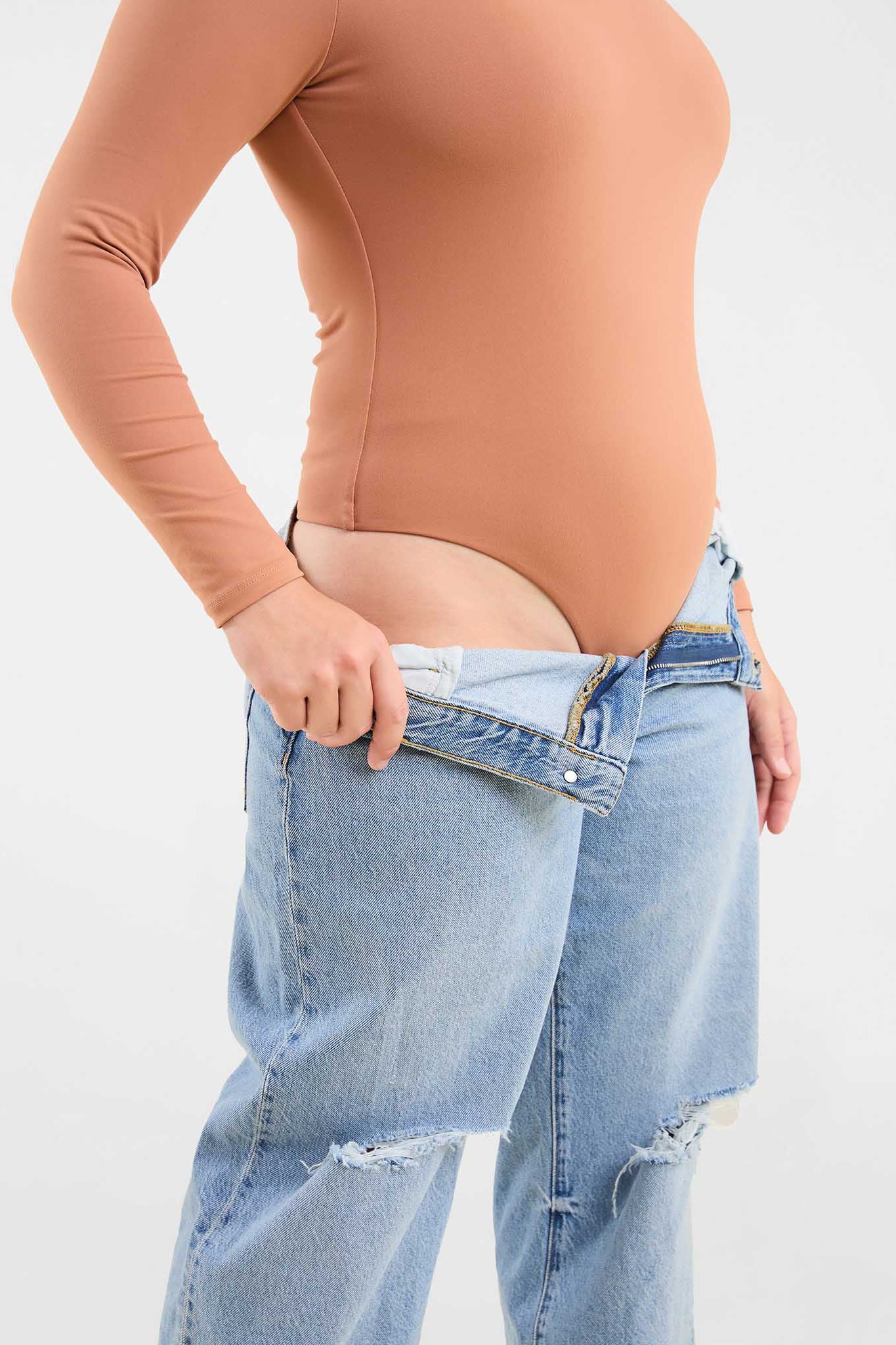 Long Sleeve Square Neck Bodysuit