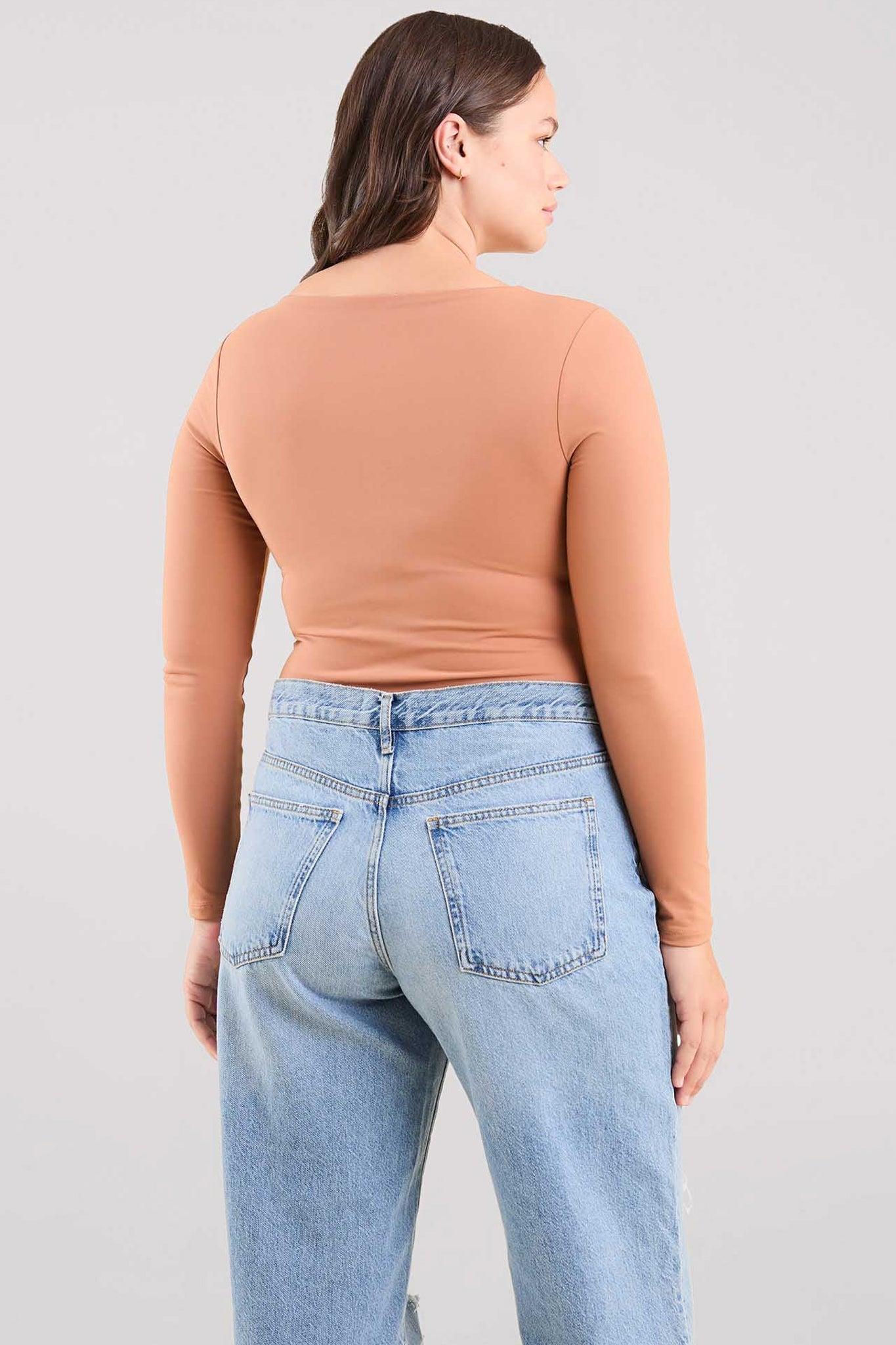 Long Sleeve Square Neck Bodysuit