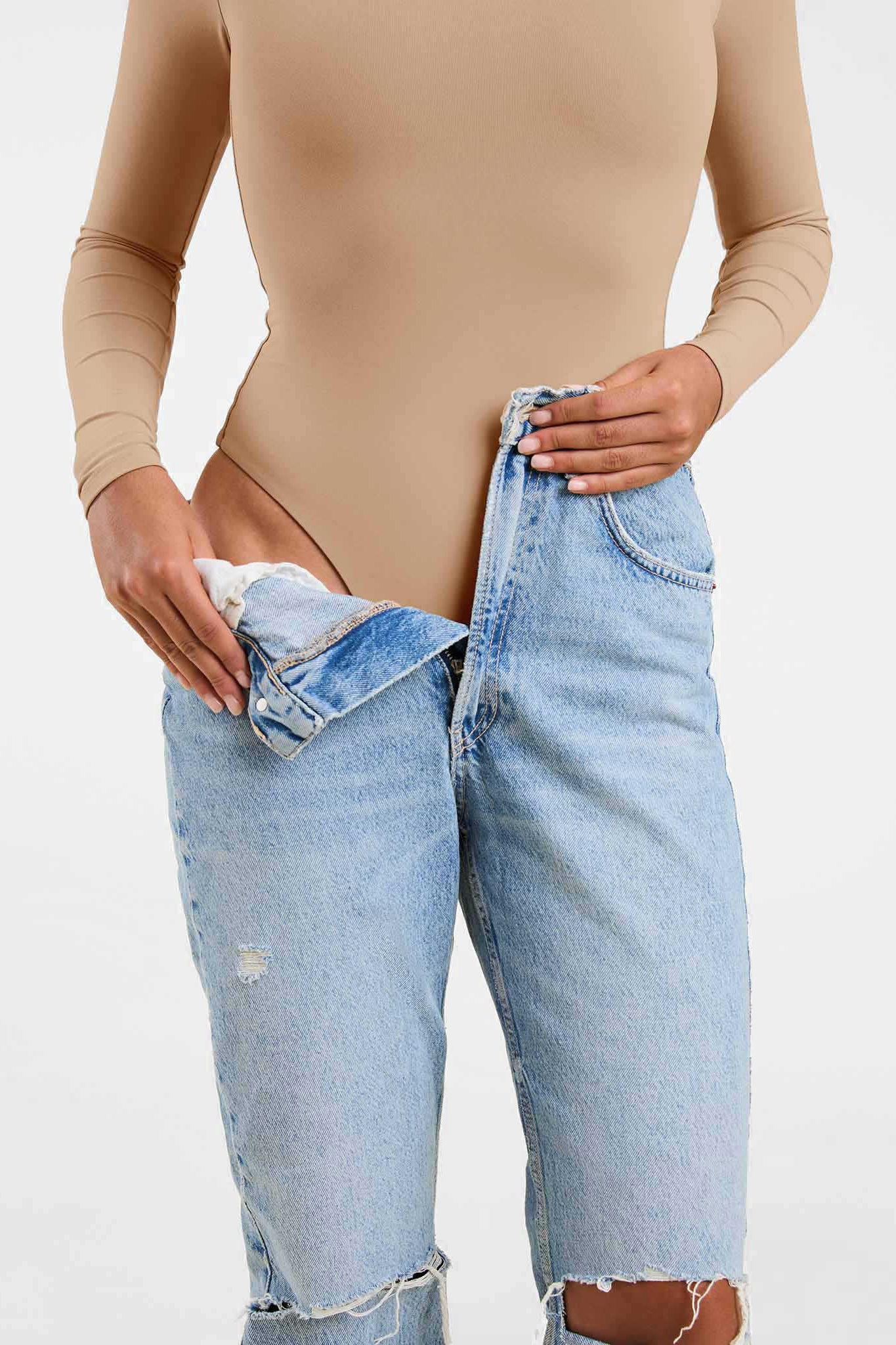 Long Sleeve Square Neck Bodysuit