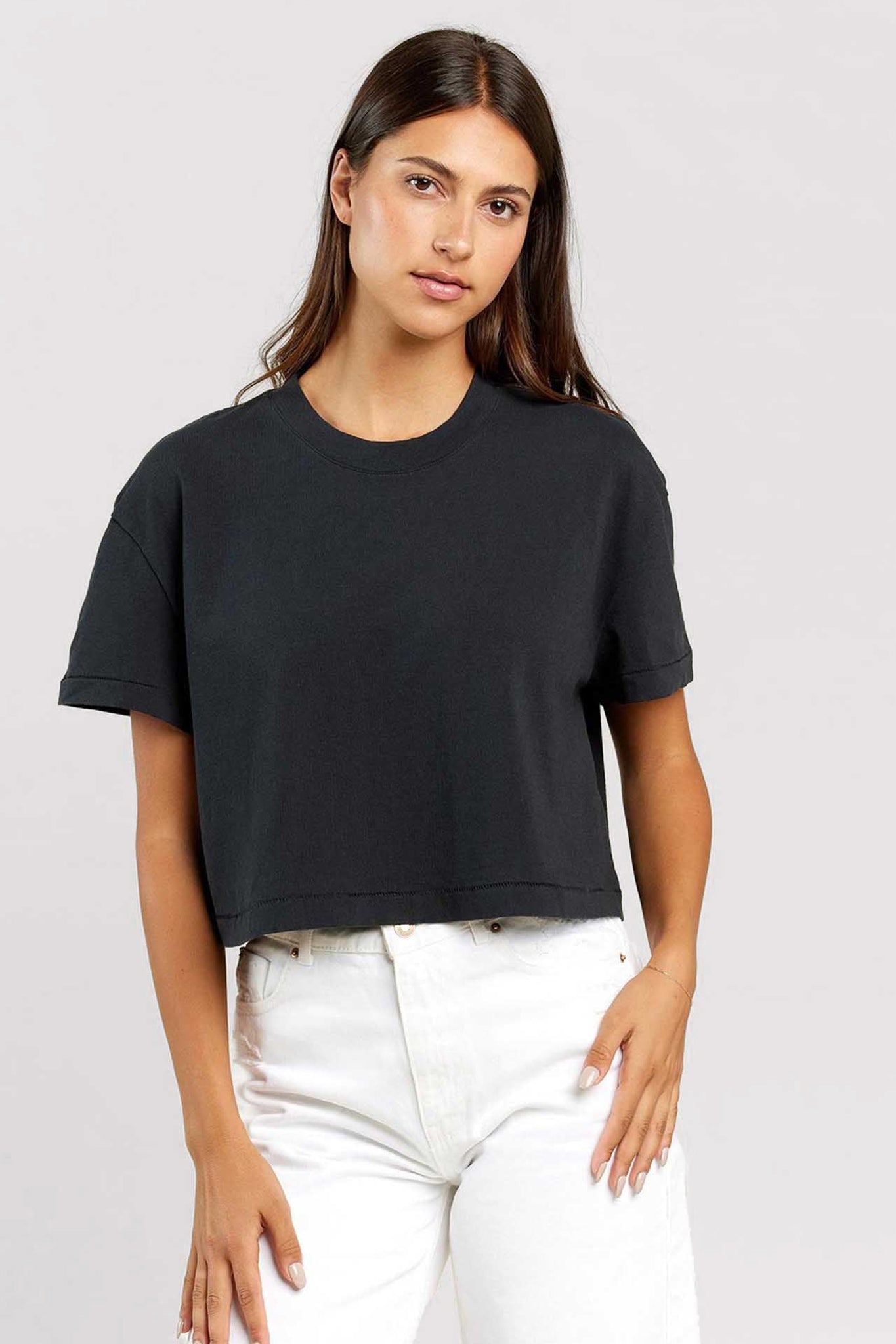 Vintage Cotton Cropped Tee