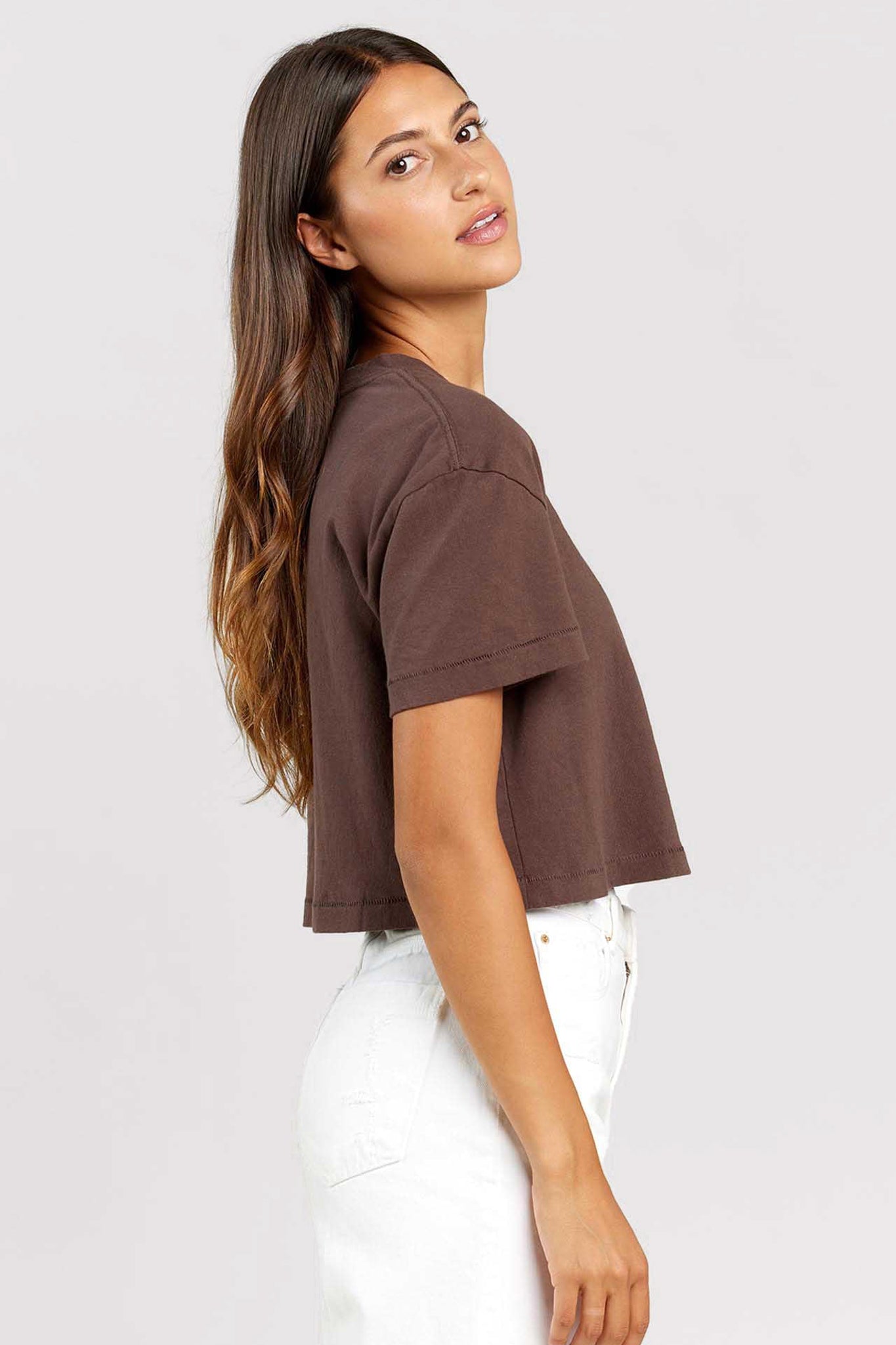 Vintage Cotton Cropped Tee