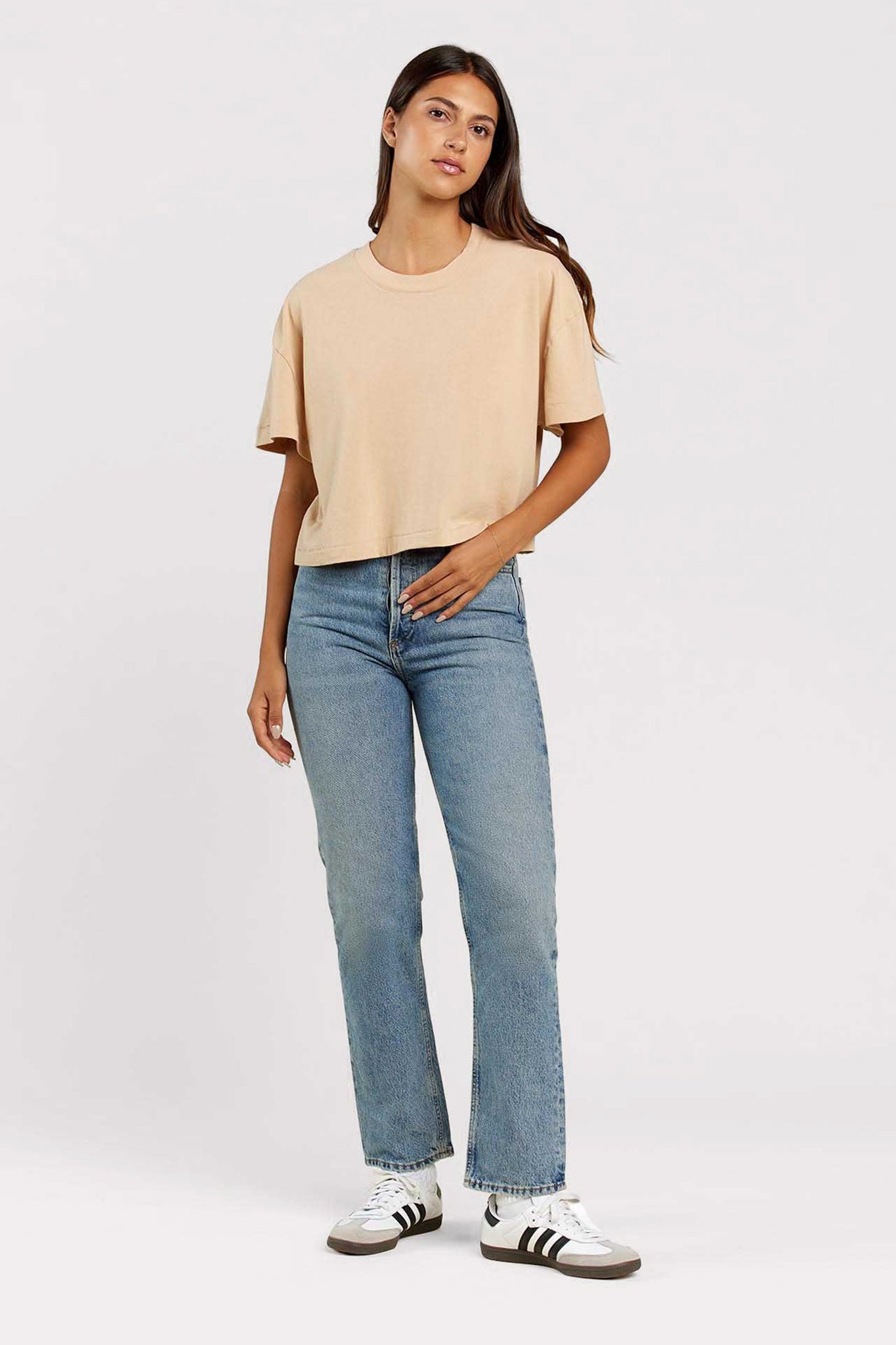 Vintage Cotton Cropped Tee