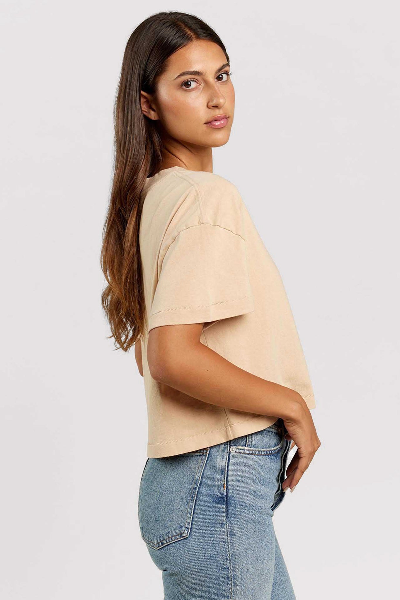 Vintage Cotton Cropped Tee