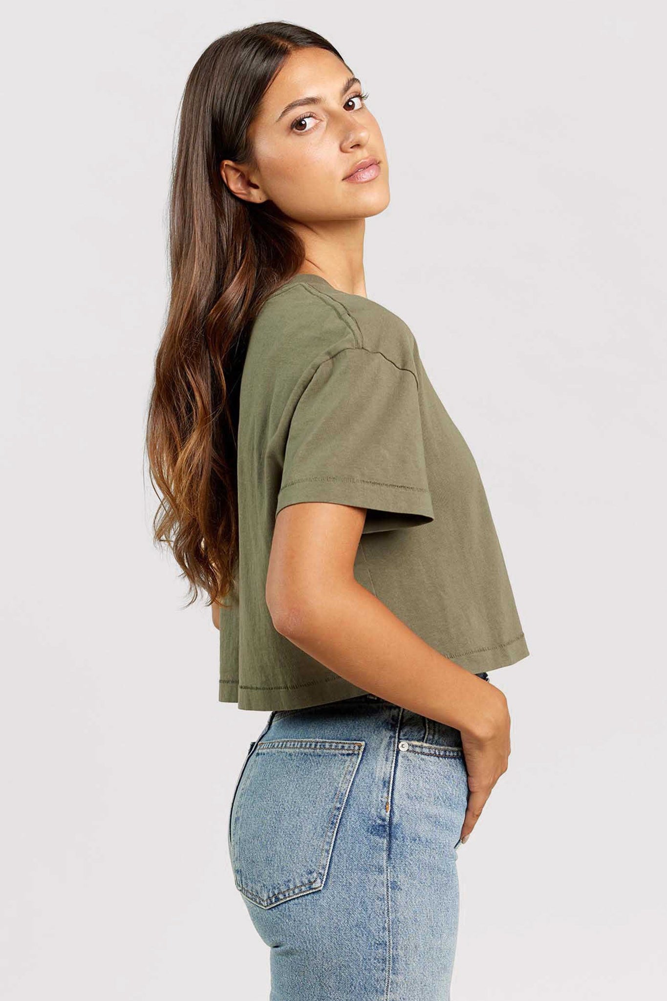 Vintage Cotton Cropped Tee