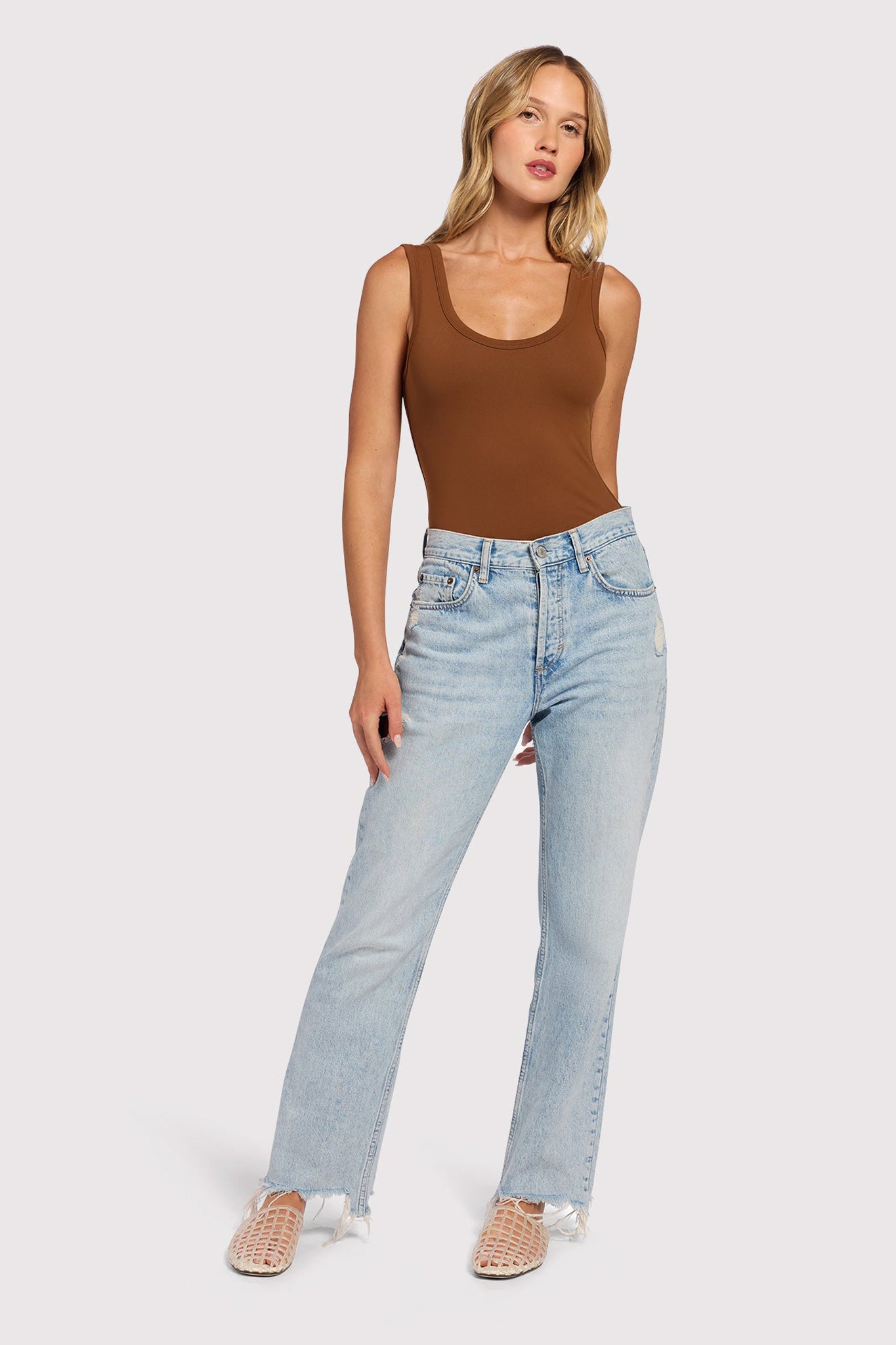 Seamless Scoop Tank Bodysuit