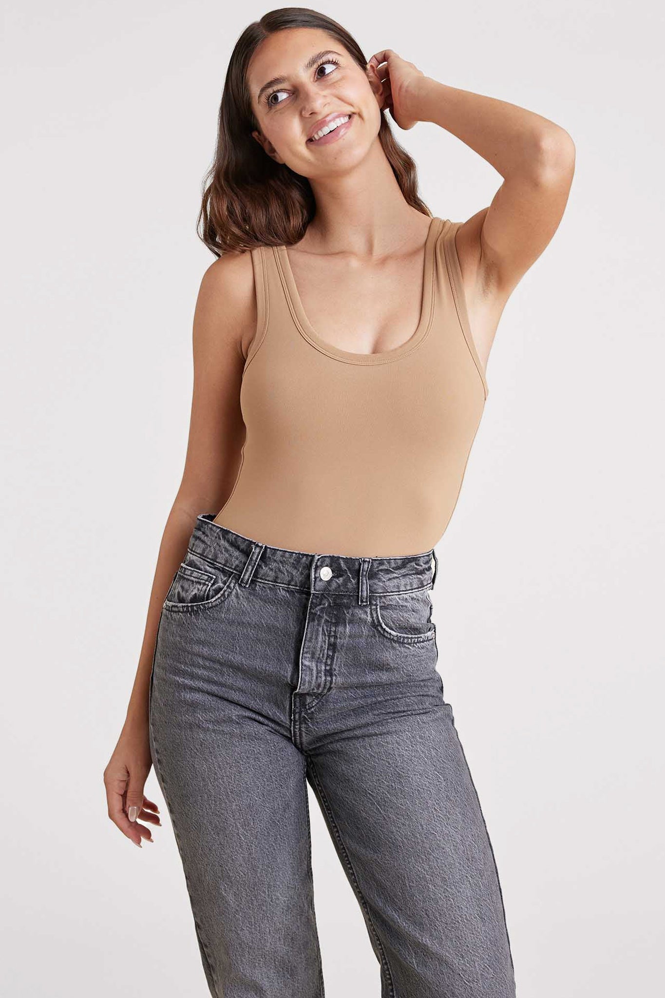 Seamless Scoop Tank Bodysuit