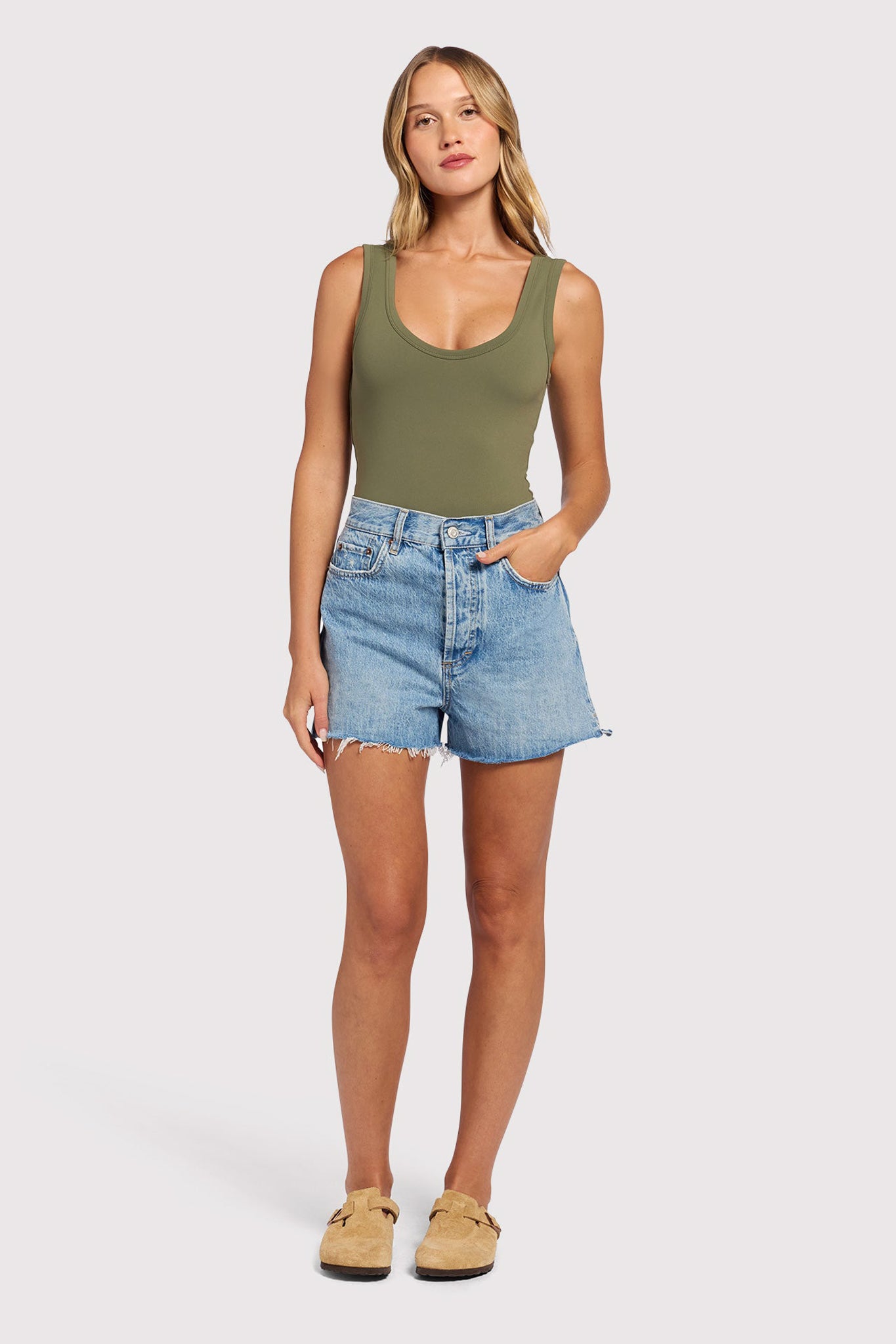 Seamless Scoop Tank Bodysuit