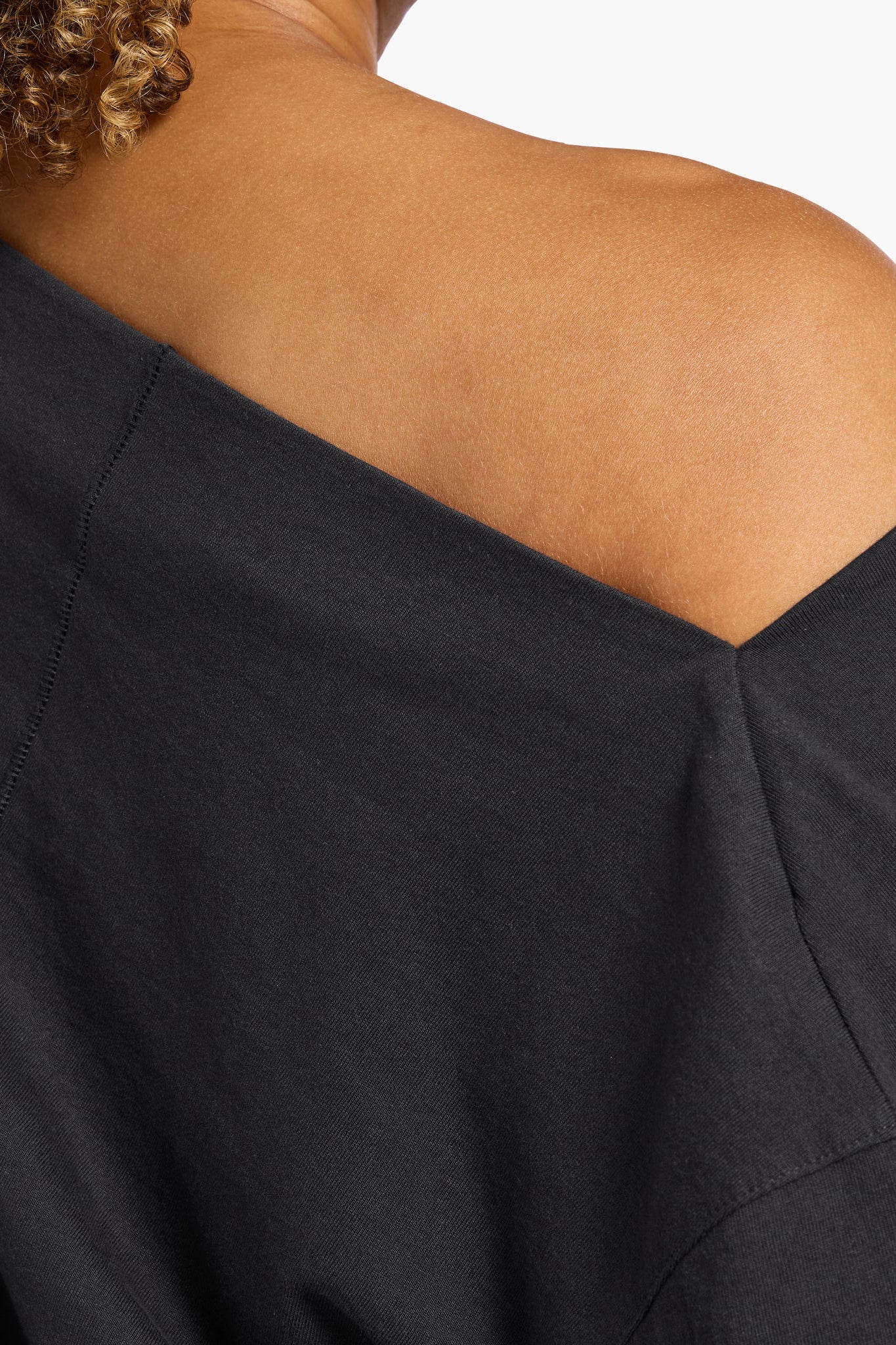 Vintage Cotton Off The Shoulder T-Shirt