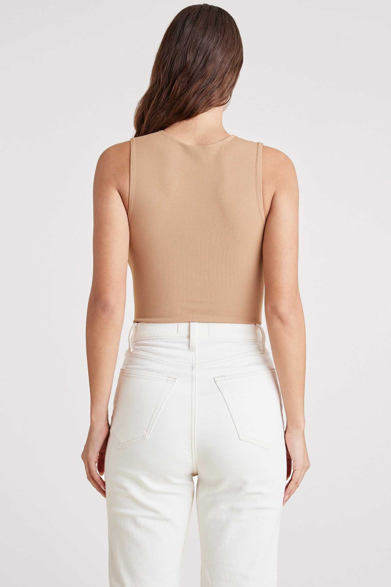 Ribbed Crewneck Tank Bodysuit