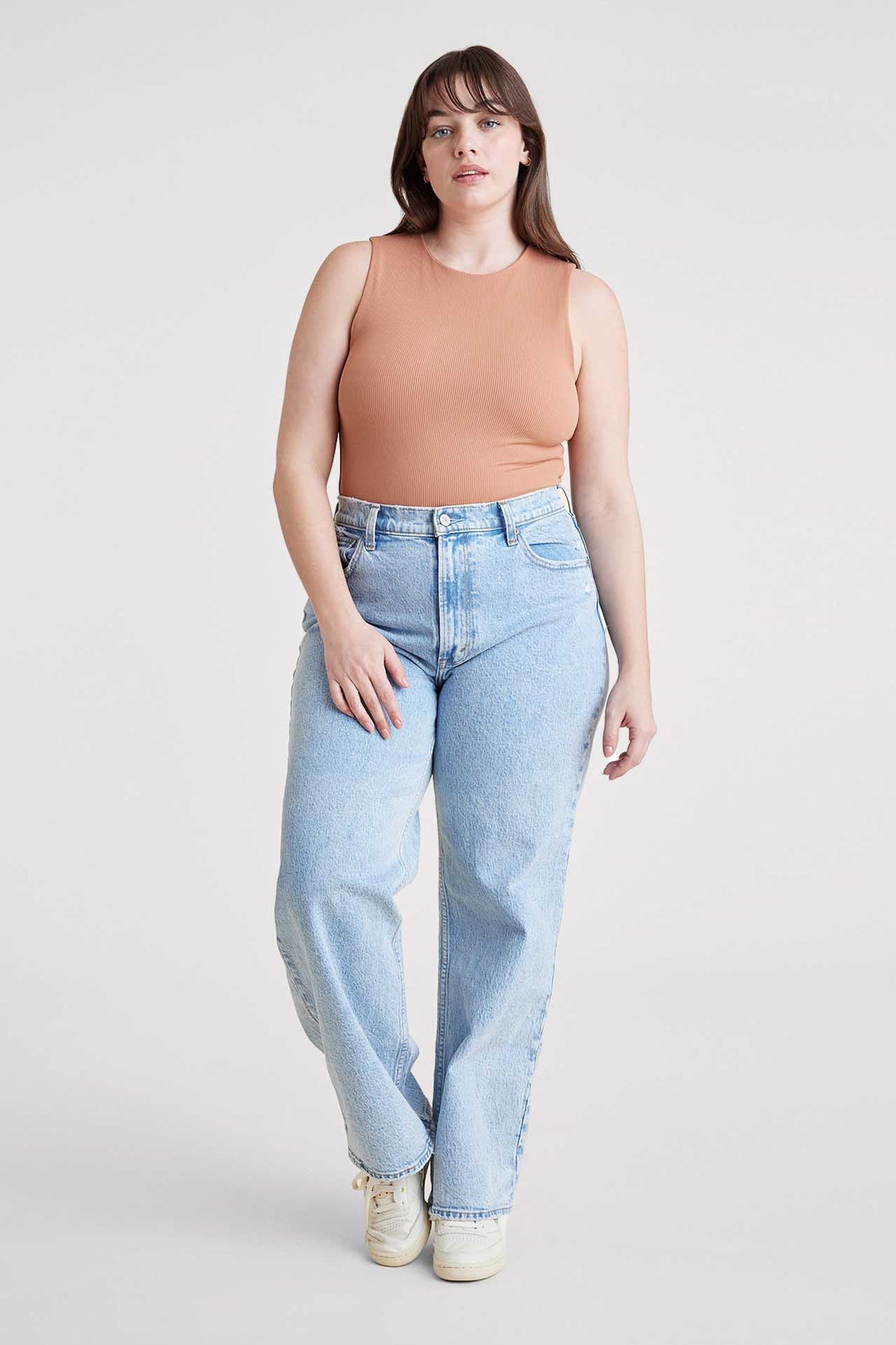 Ribbed Crewneck Tank Bodysuit