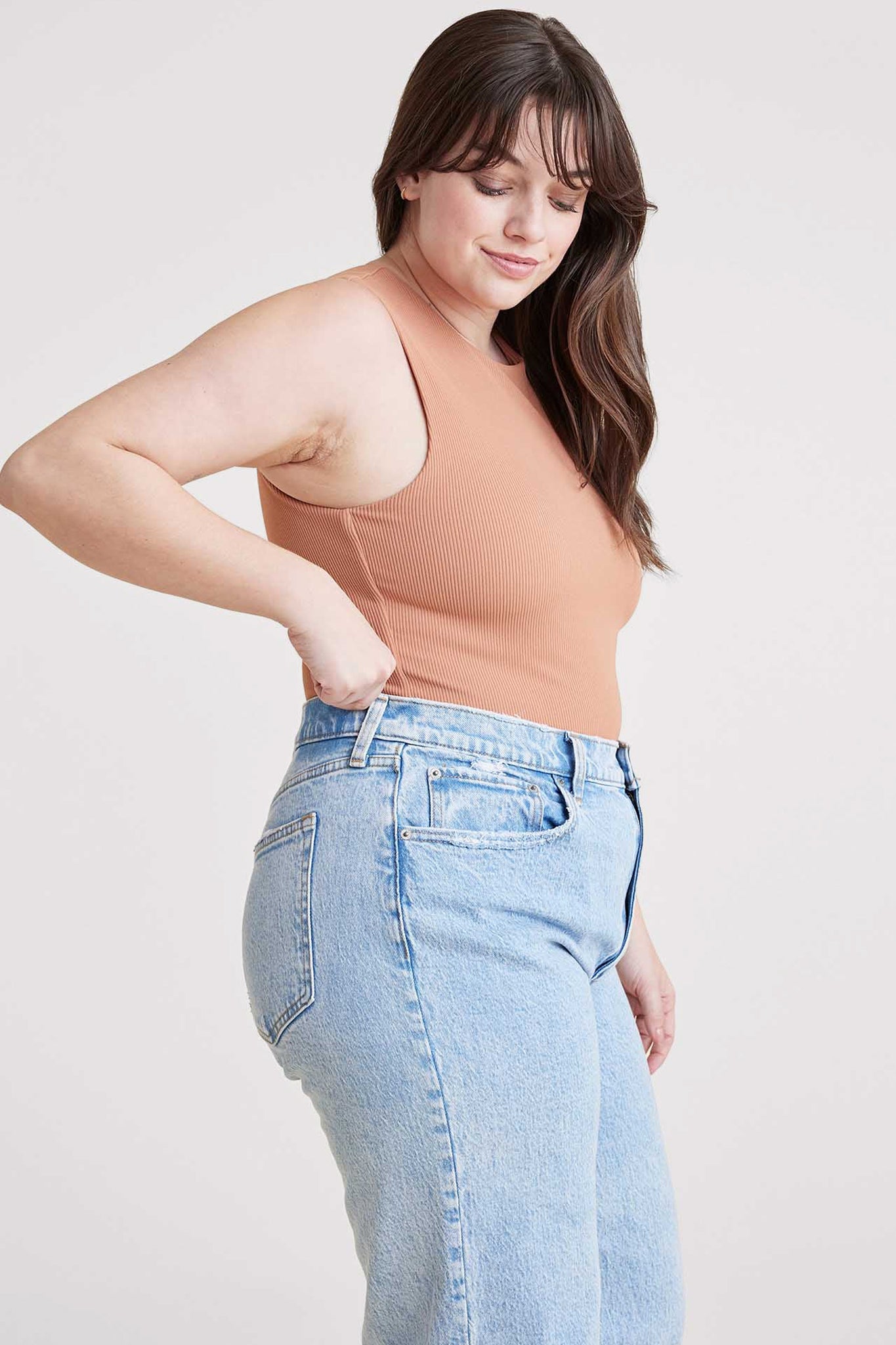 Ribbed Crewneck Tank Bodysuit