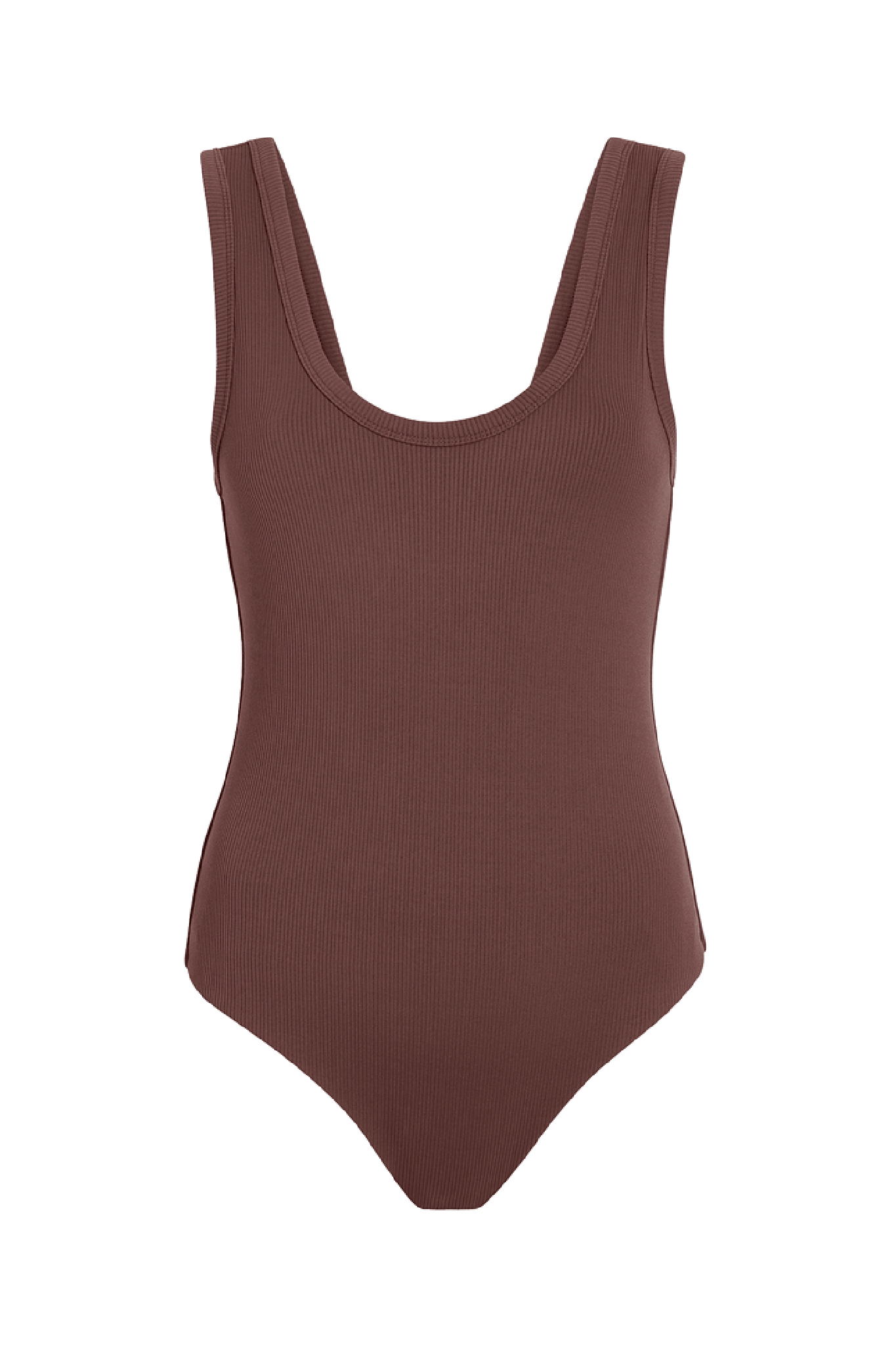 Ribbed Scoop Tank Bodysuit