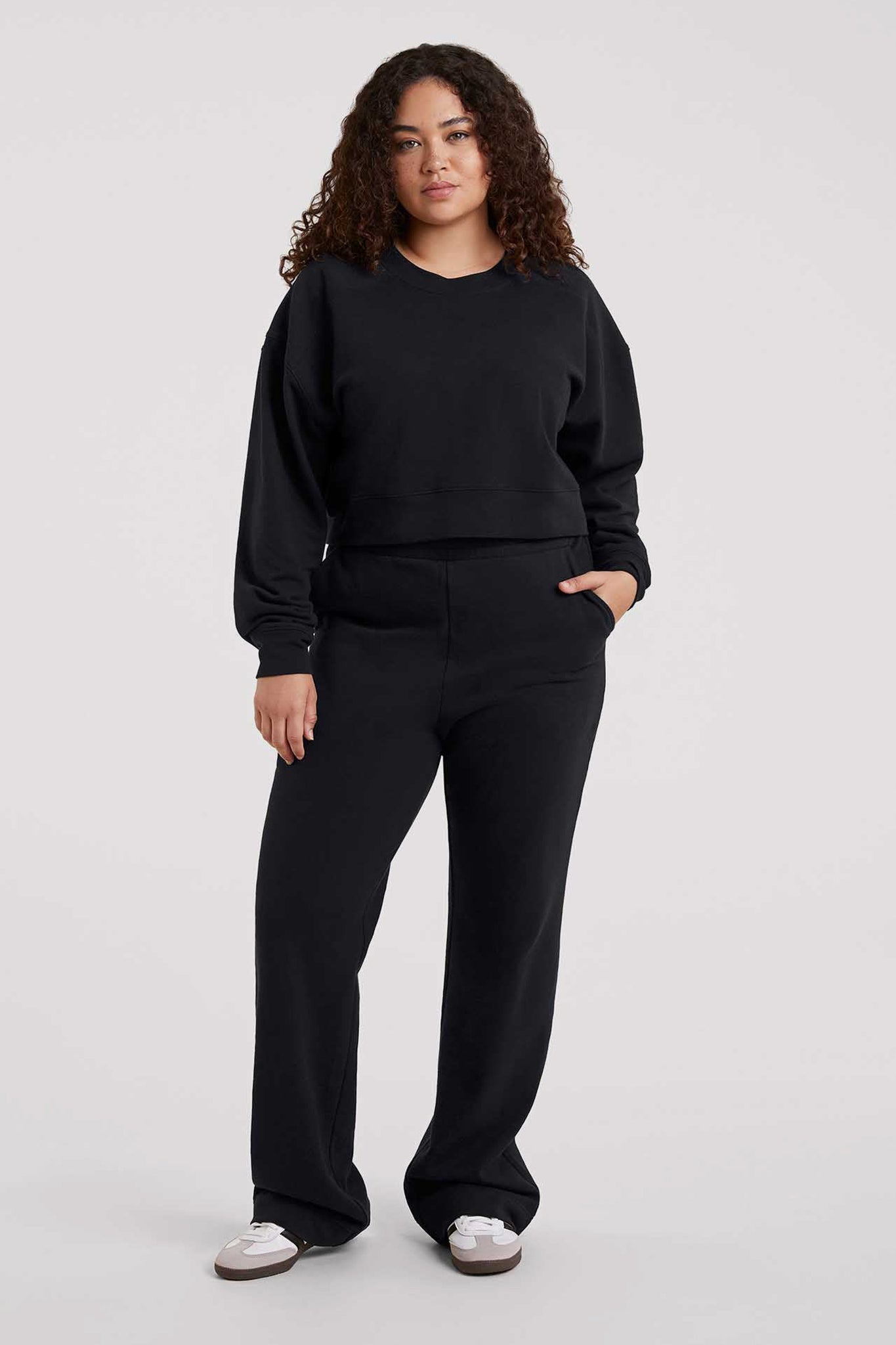 Cropped Crewneck Sweatshirt