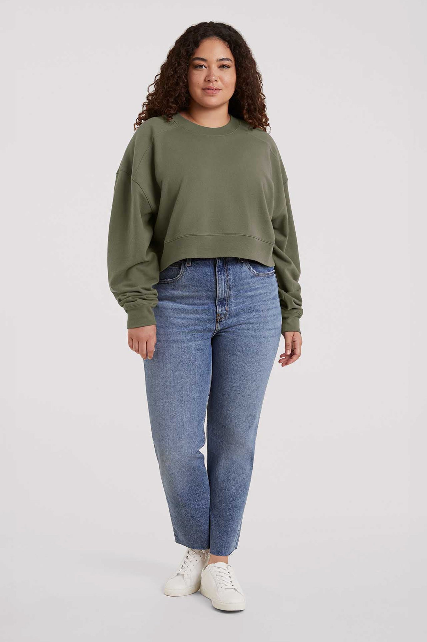 Cropped Crewneck Sweatshirt