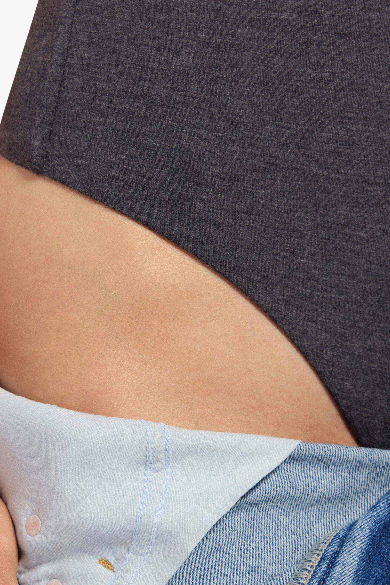 Cotton Stretch Classic Crewneck Tank Bodysuit