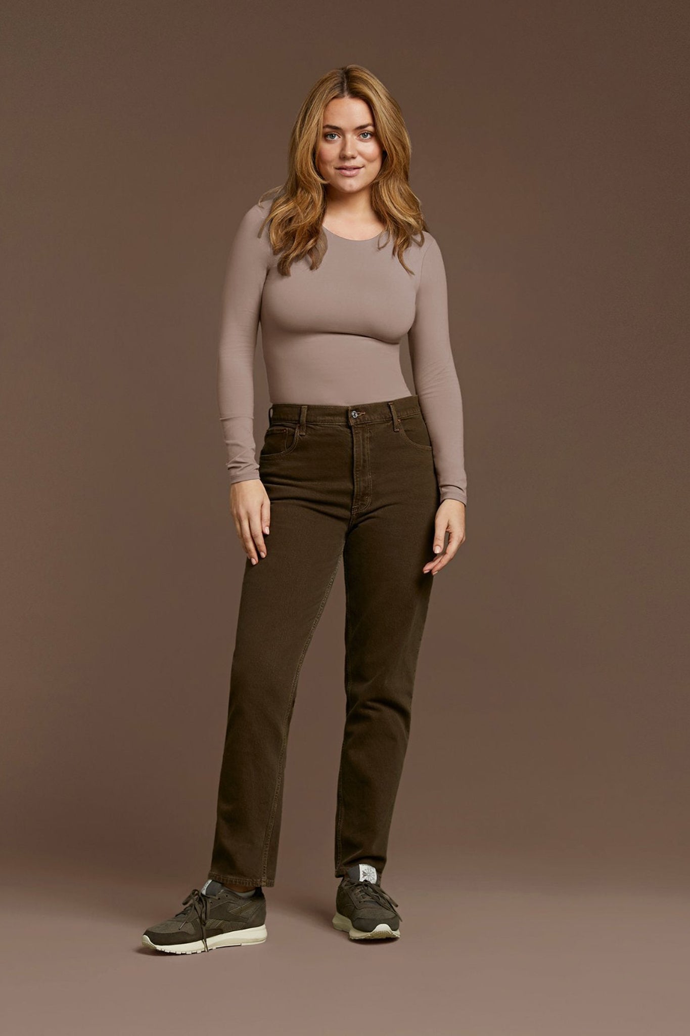 Women's Seamless Long Sleeve Shirt | Mocha