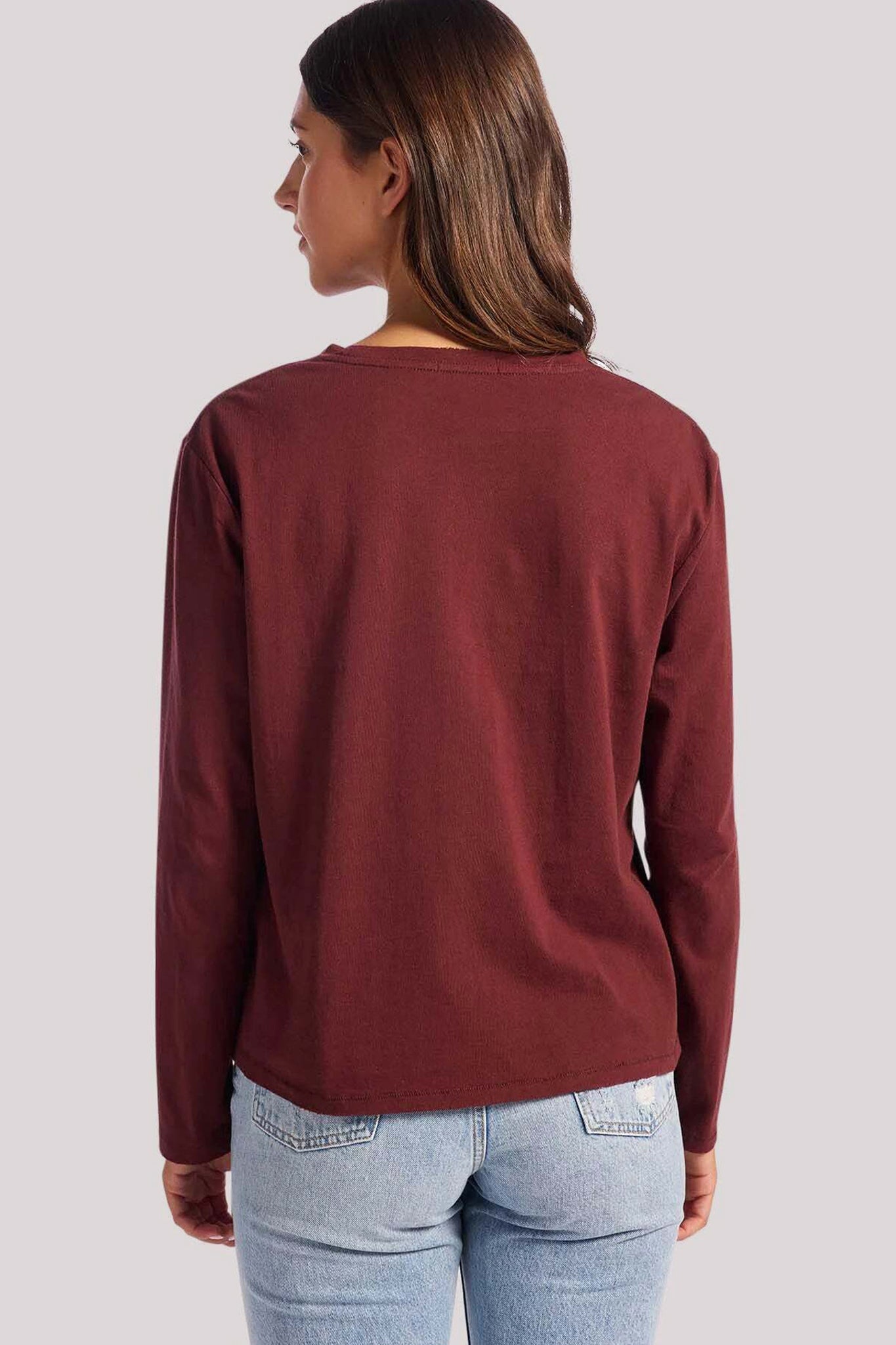 Vintage Cotton Long Sleeve Everyday T-Shirt