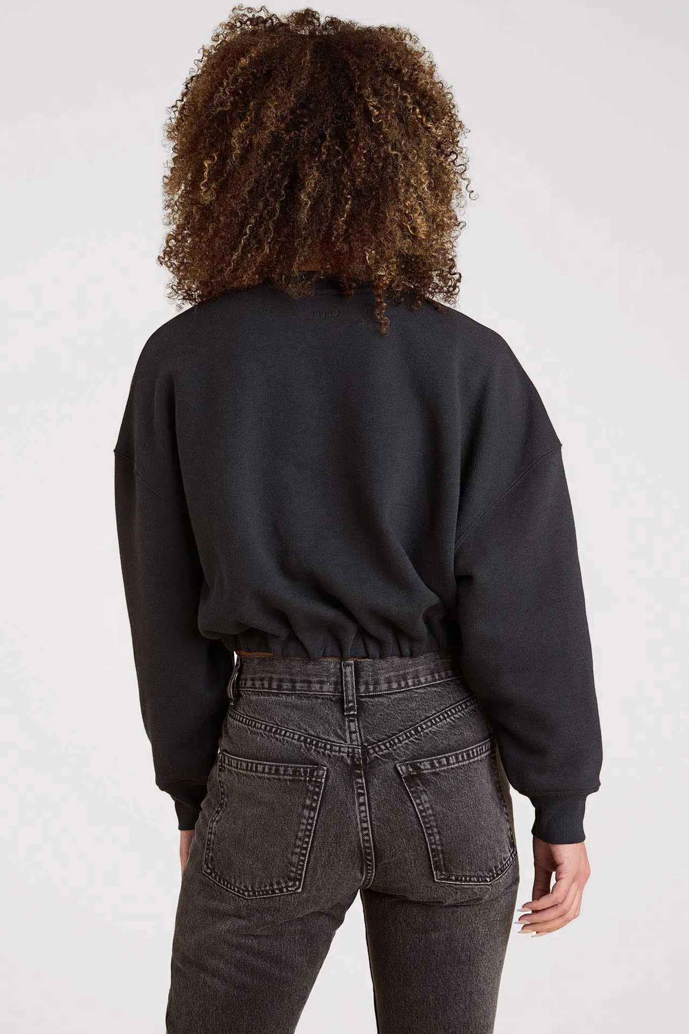 Vintage Fleece Cinch Waist Sweatshirt