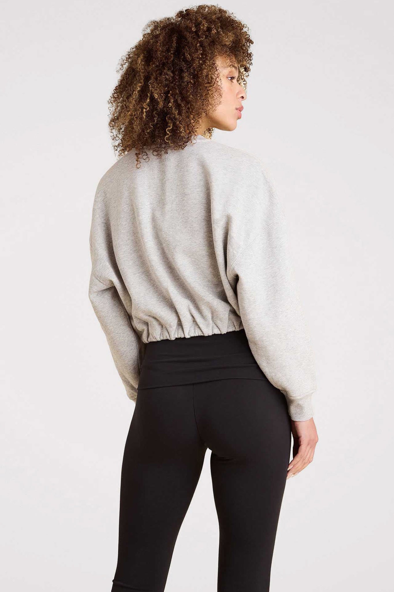 Vintage Fleece Cinch Waist Sweatshirt