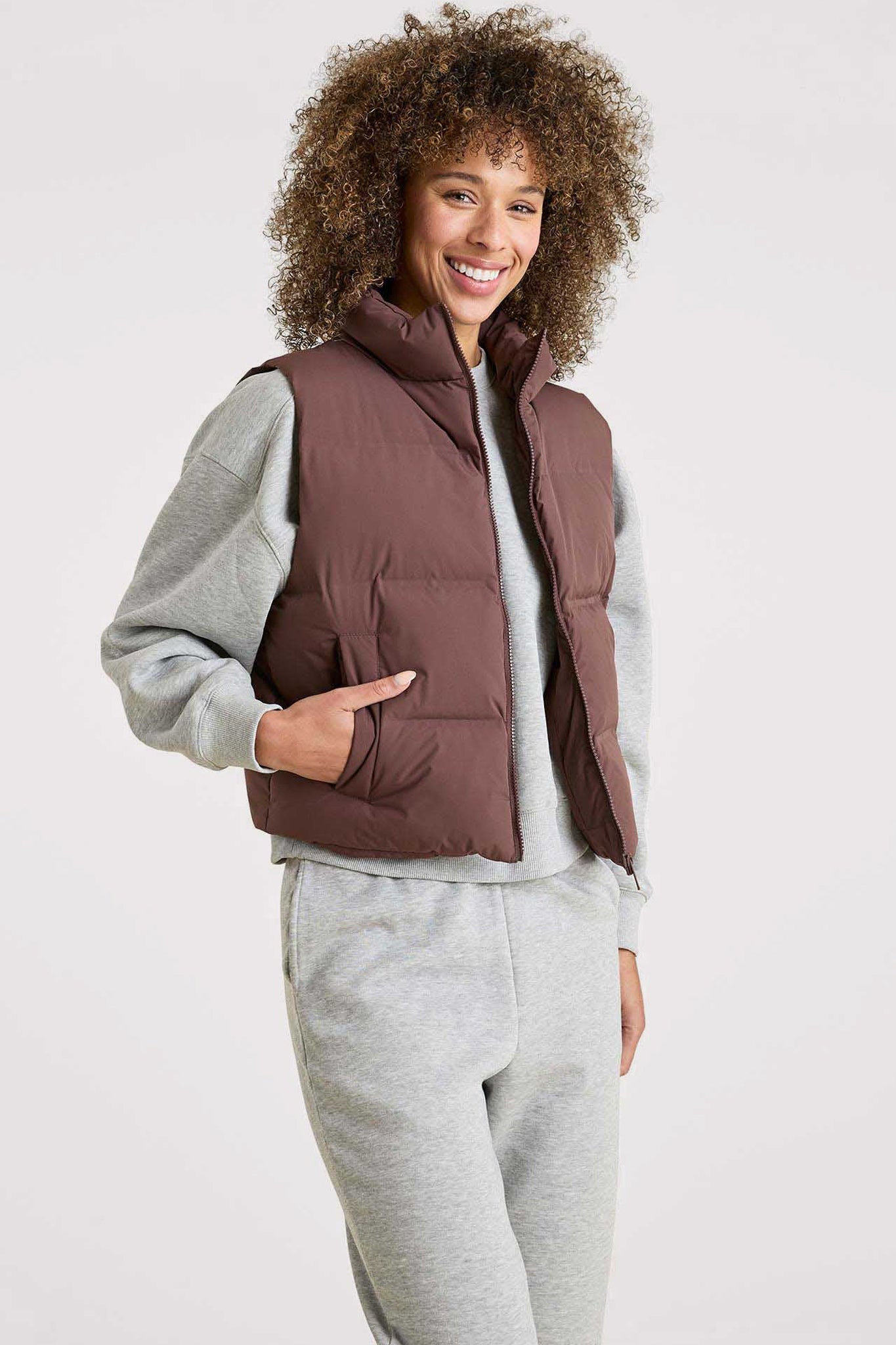 Puffer Vest | Coffee – nuuds