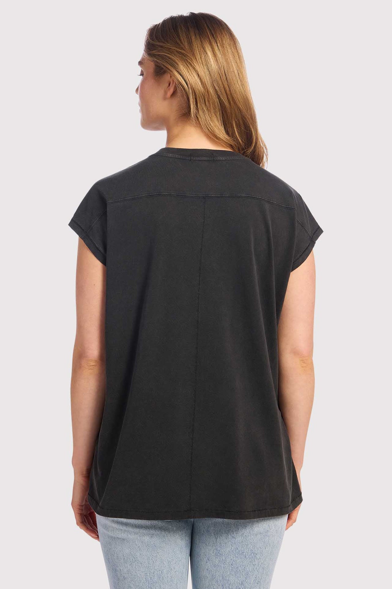 Soft Cotton Tunic Muscle Tee