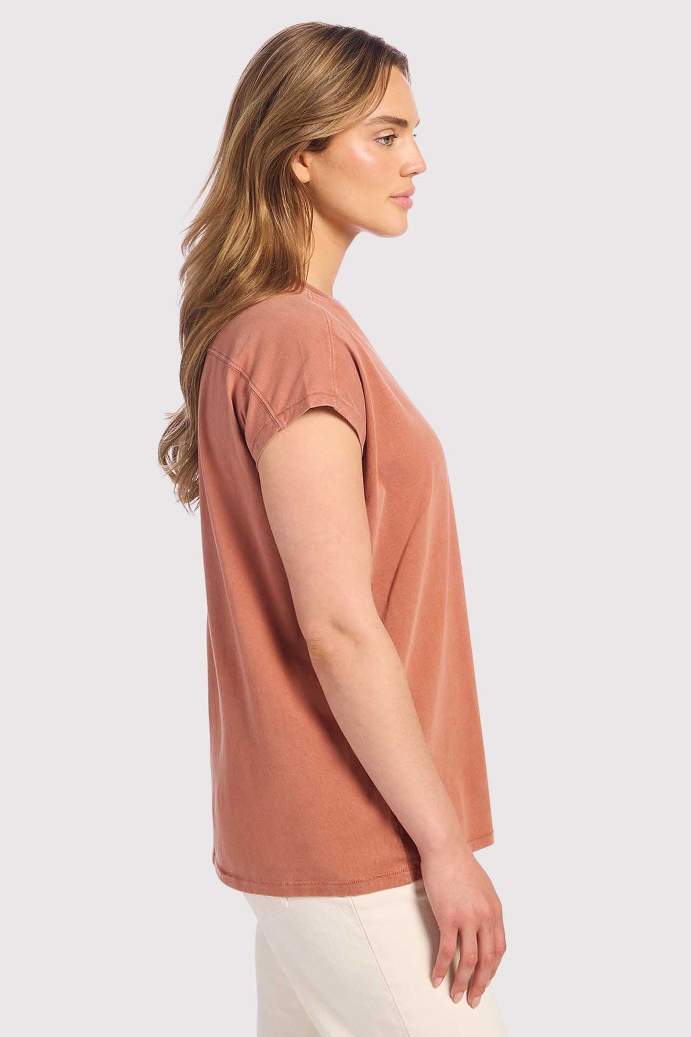 Soft Cotton Tunic Muscle Tee