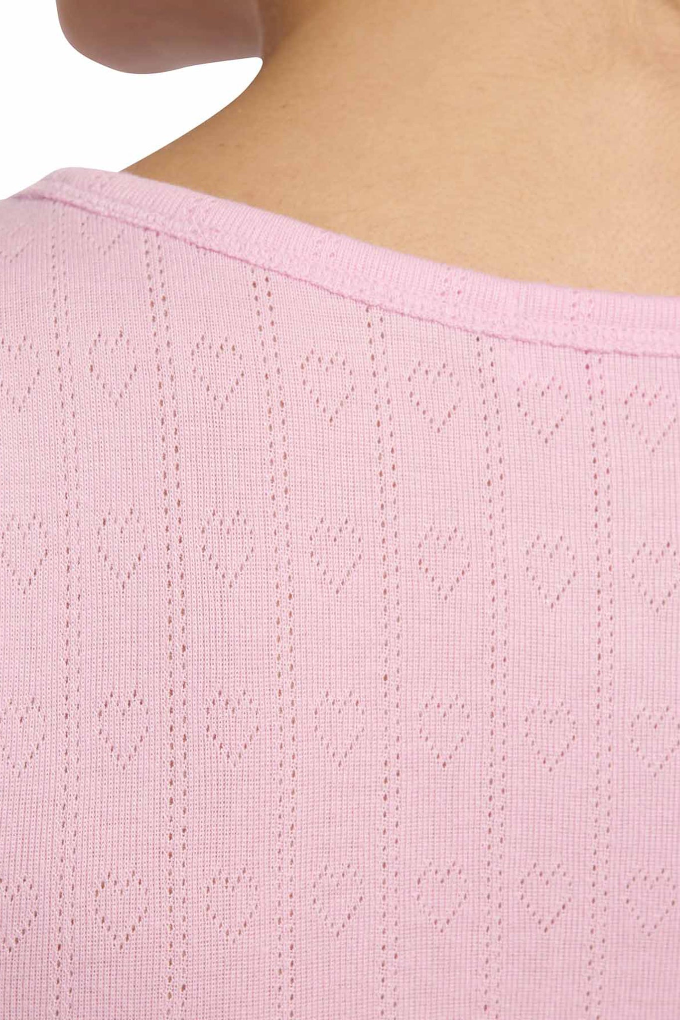 Heart Pointelle Scoop Tank