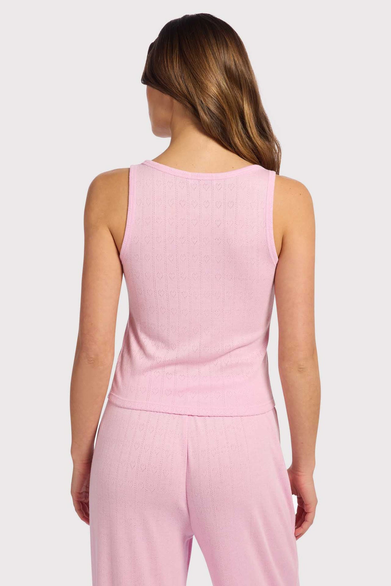 Heart Pointelle Scoop Tank