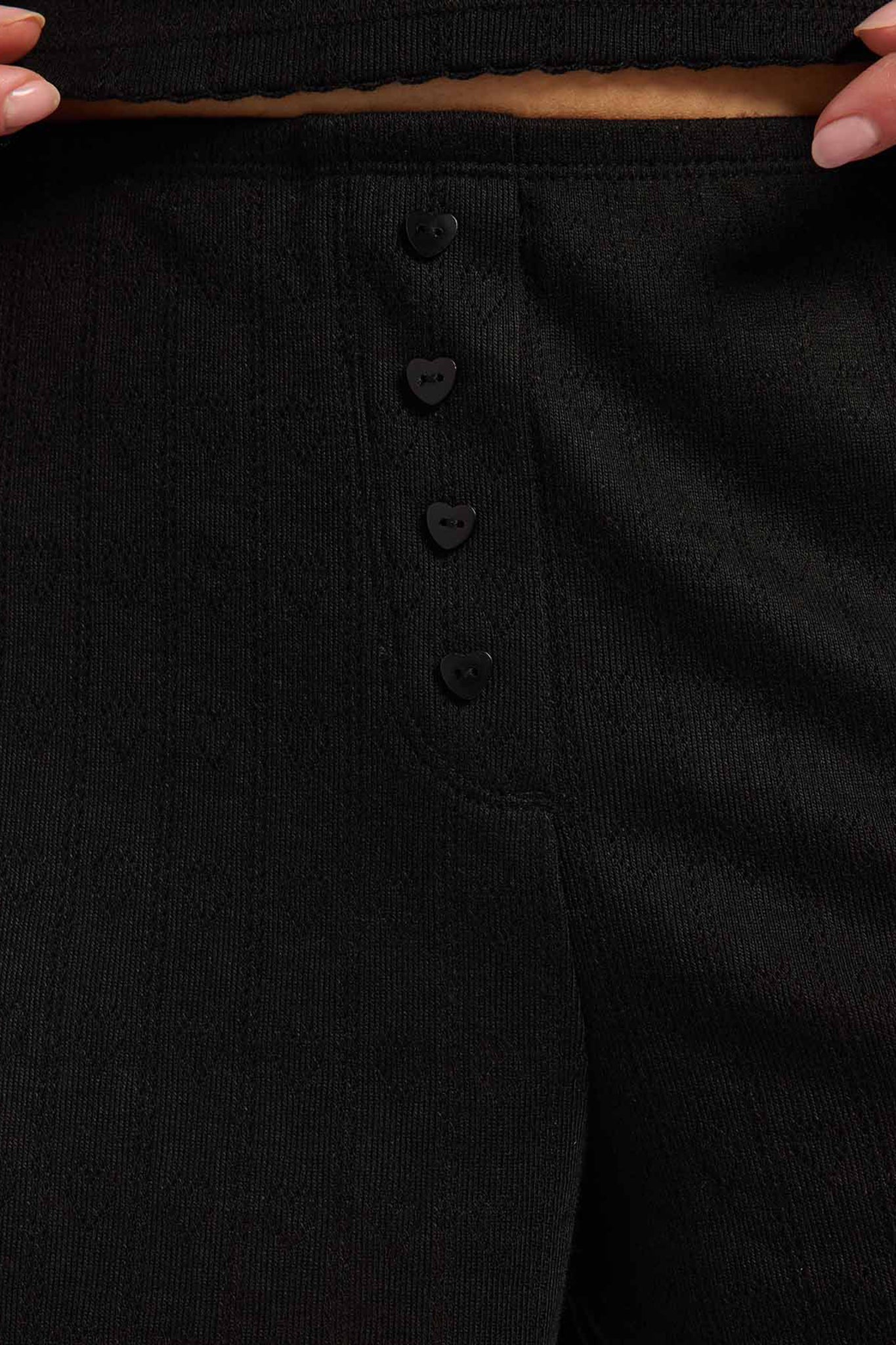 Heart Pointelle Cheeky Short