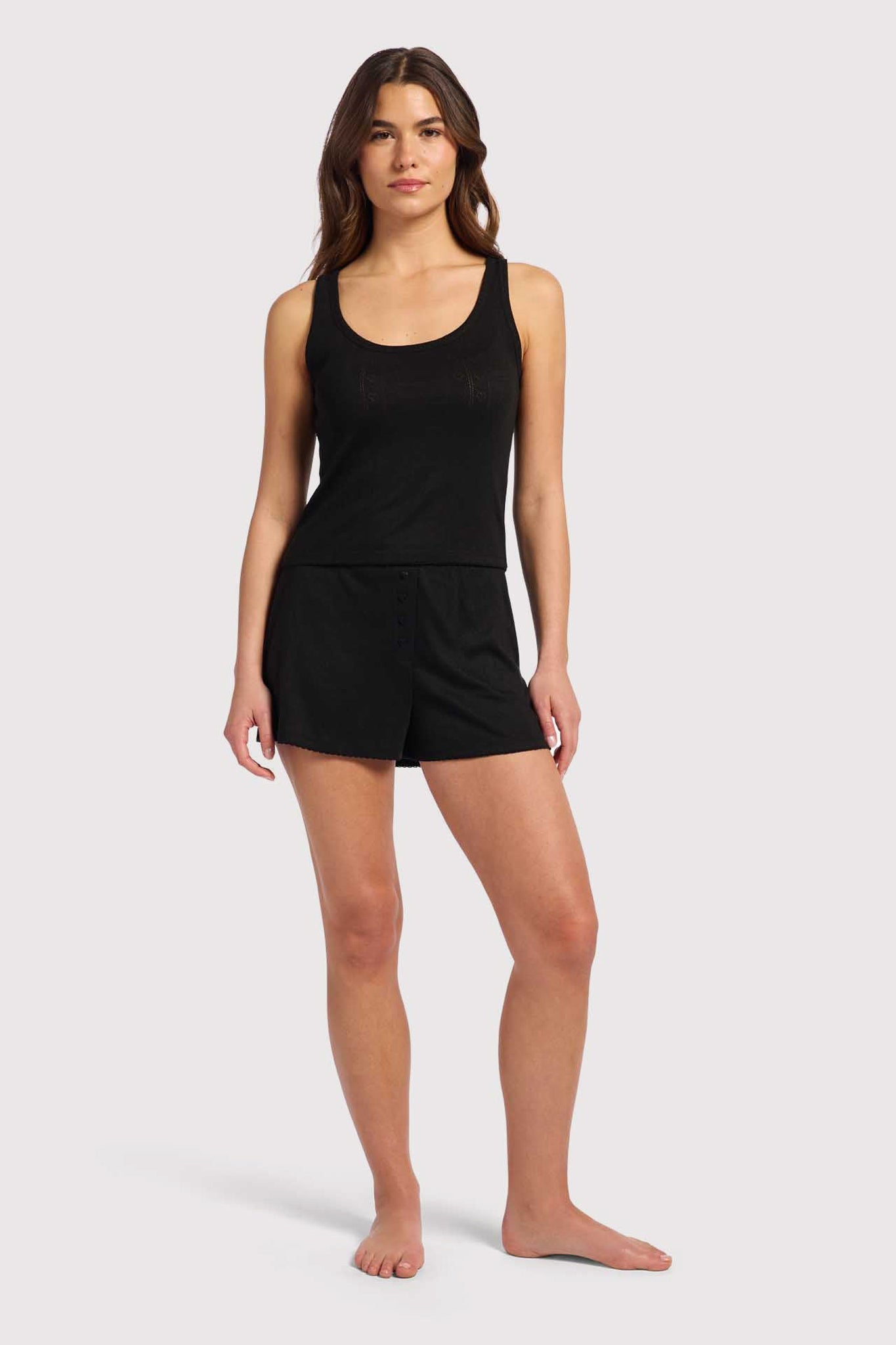 Heart Pointelle Cheeky Short