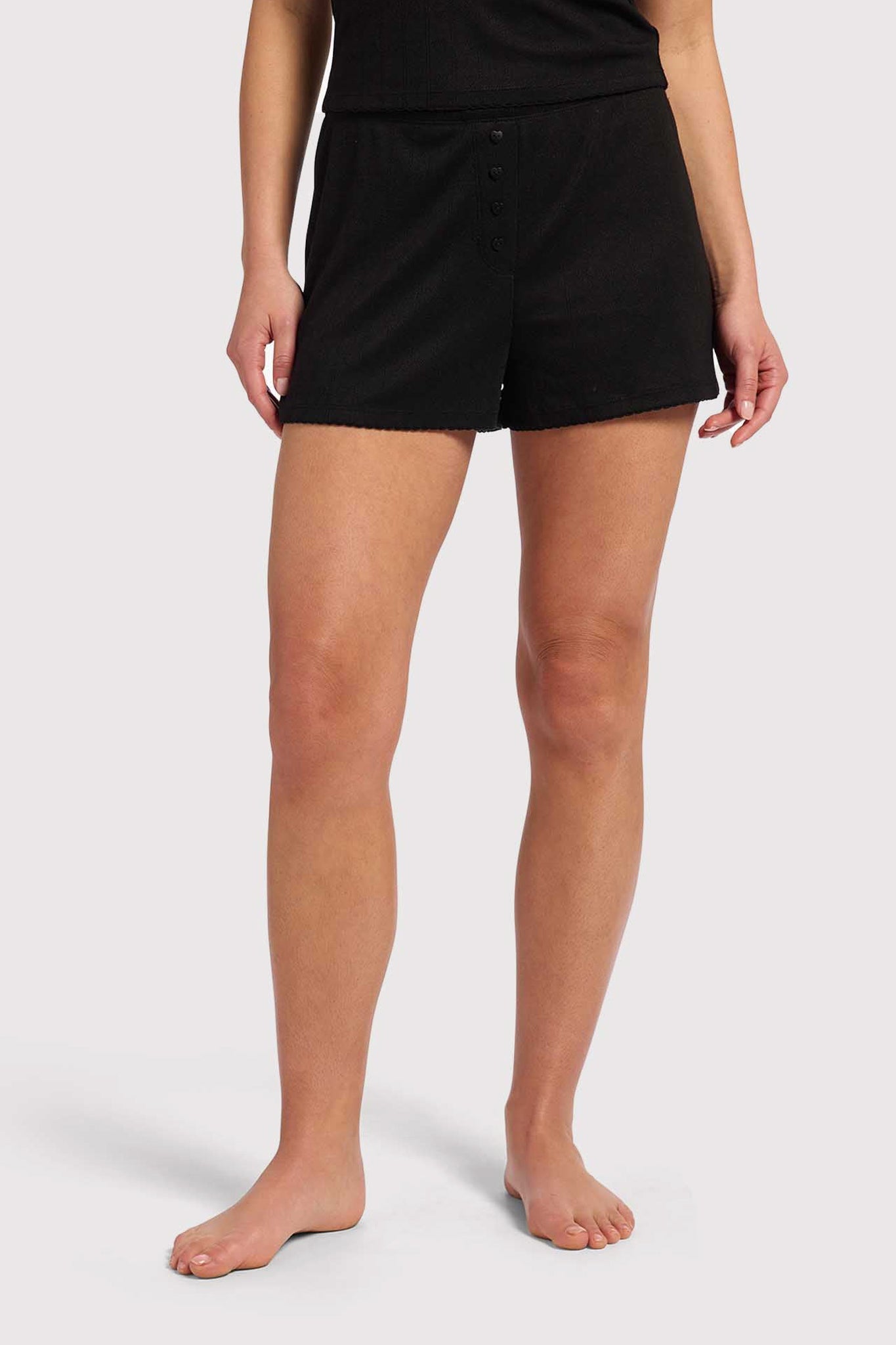 Heart Pointelle Cheeky Short