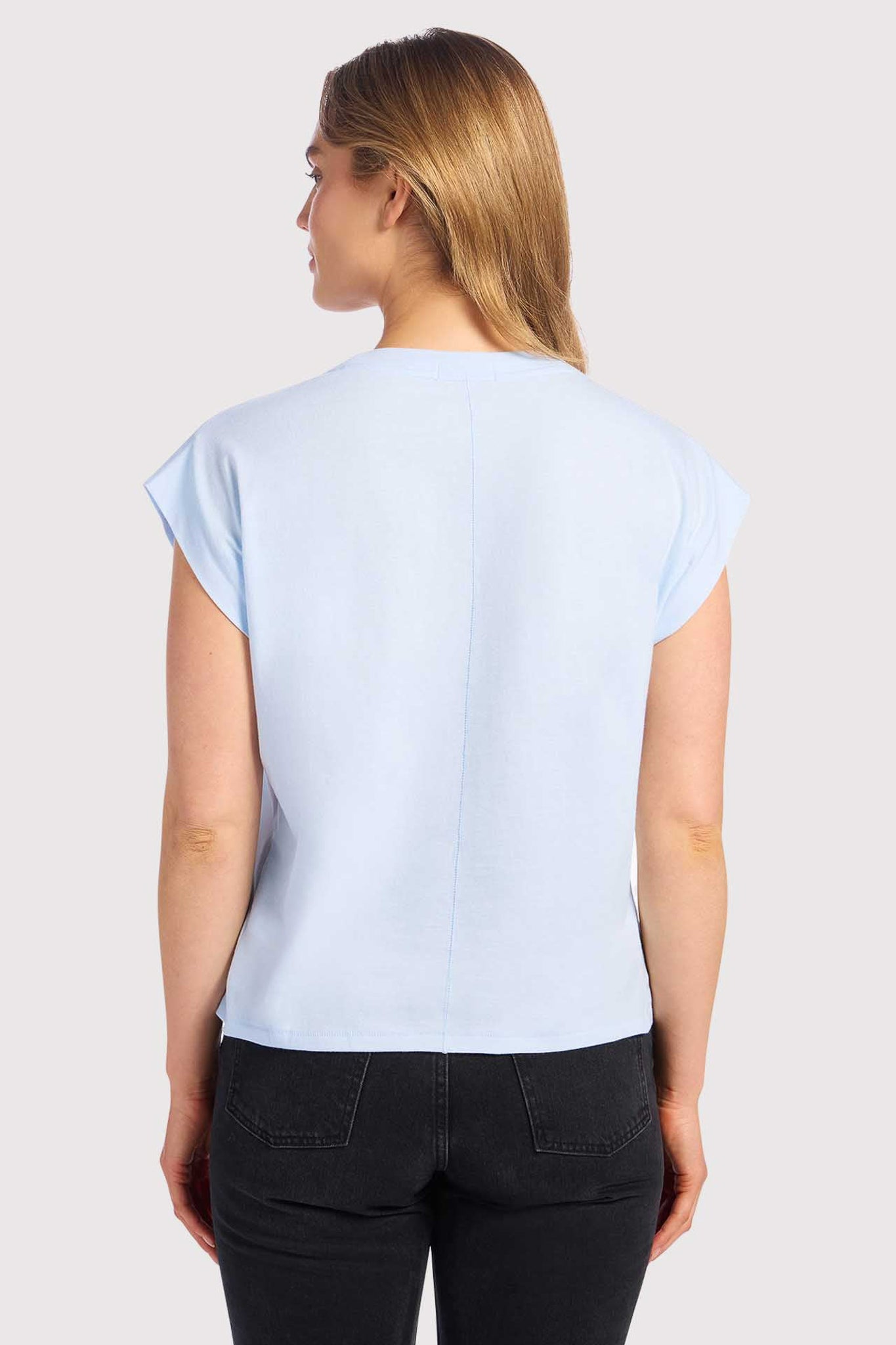 Soft Cotton V-Neck Muscle Tee