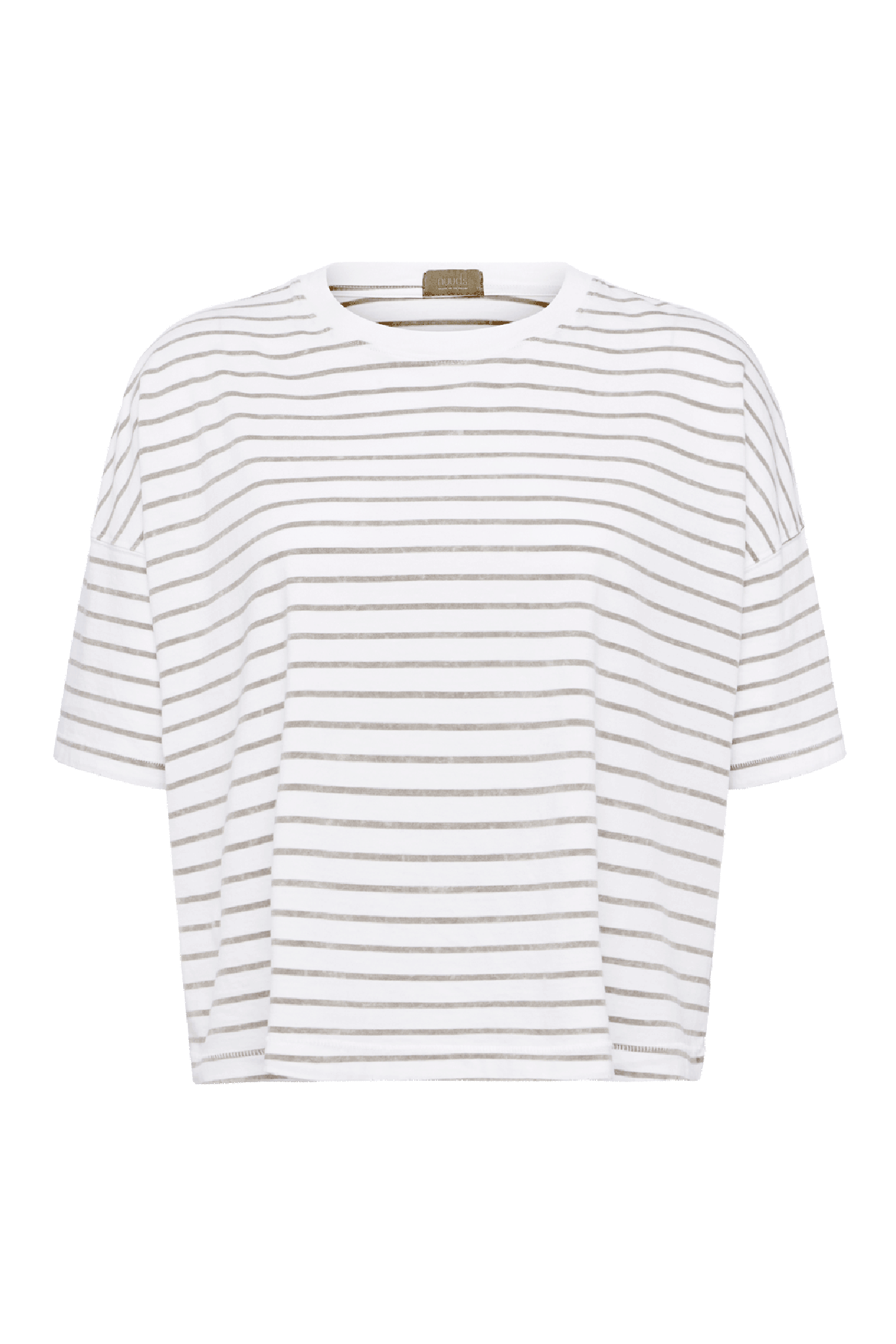 Soft Cotton Striped Boxy Tee