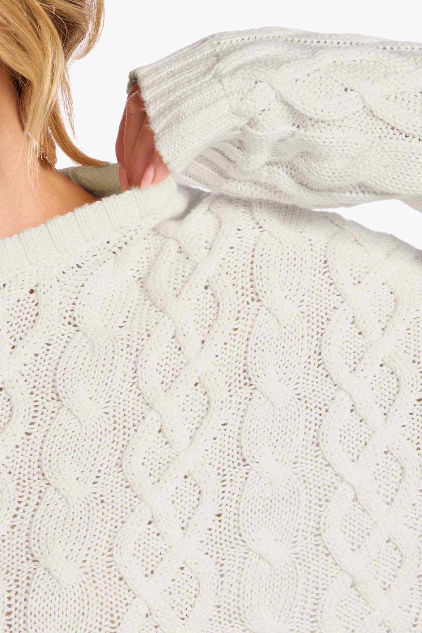 Lightweight Cable Sweater