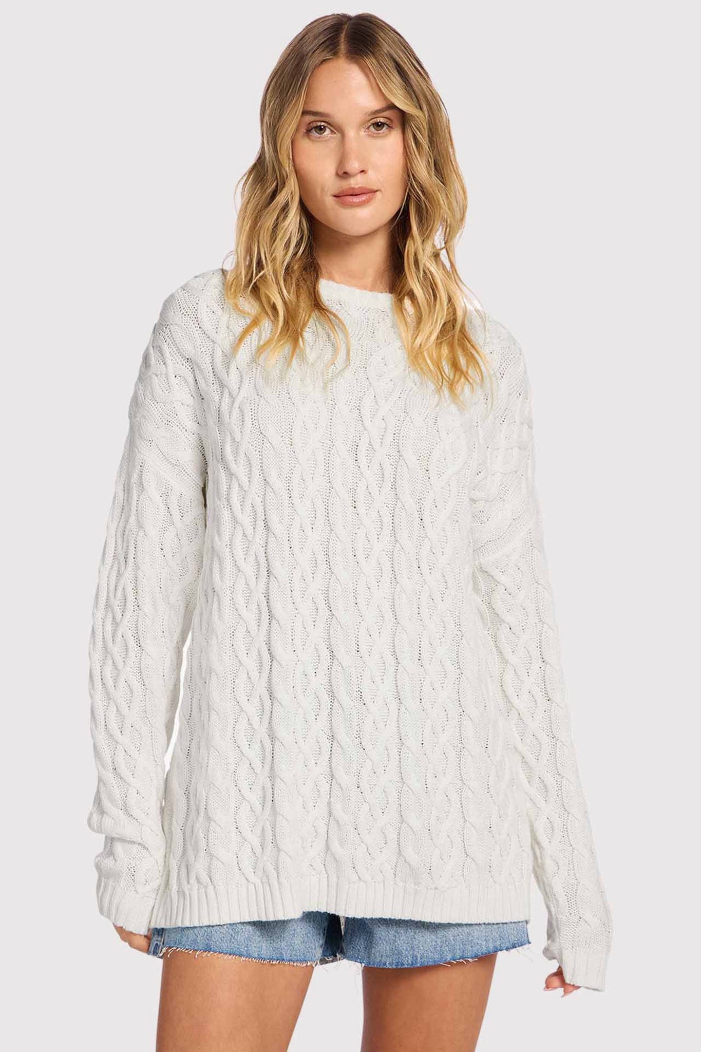 Lightweight Cable Sweater