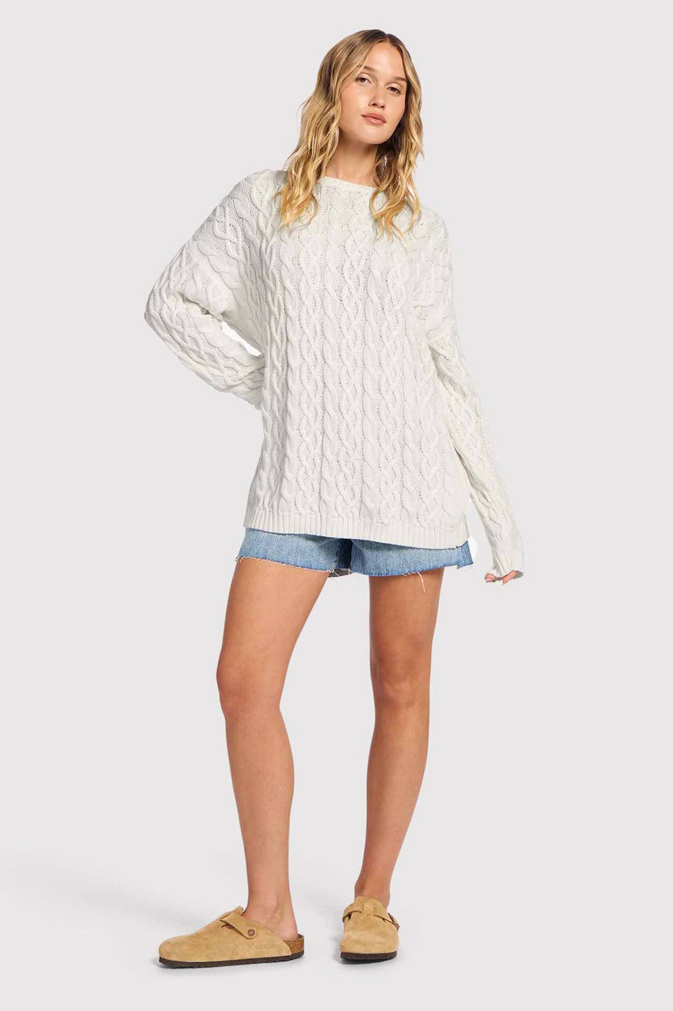 Lightweight Cable Sweater