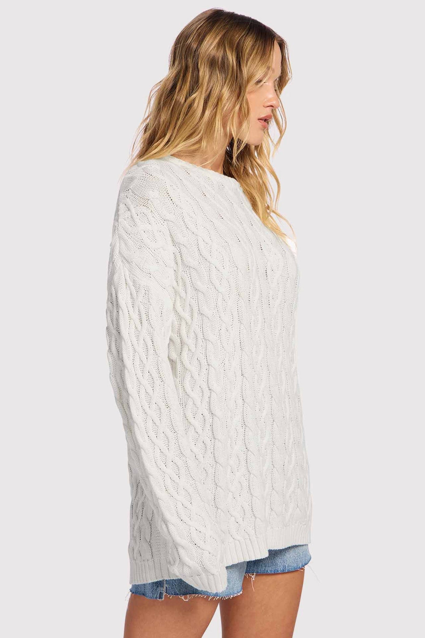 Lightweight Cable Sweater